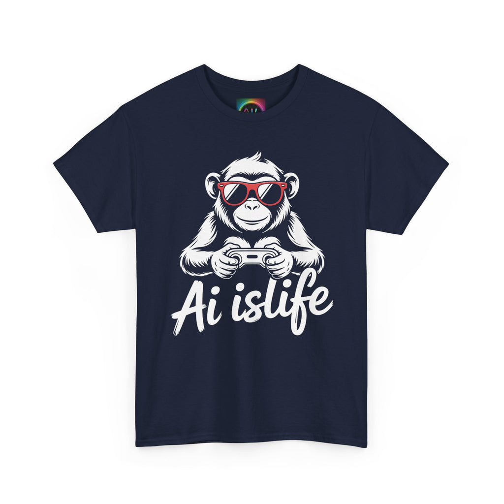 AI Is Life "GAMER CHIMP ELITE" Unisex Graphic T-Shirt