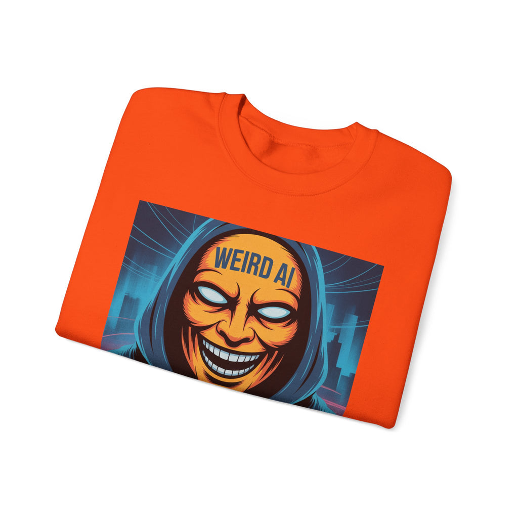 Weird AI "Masked Mode" Unisex Heavy Blend™ Crewneck Sweatshirt