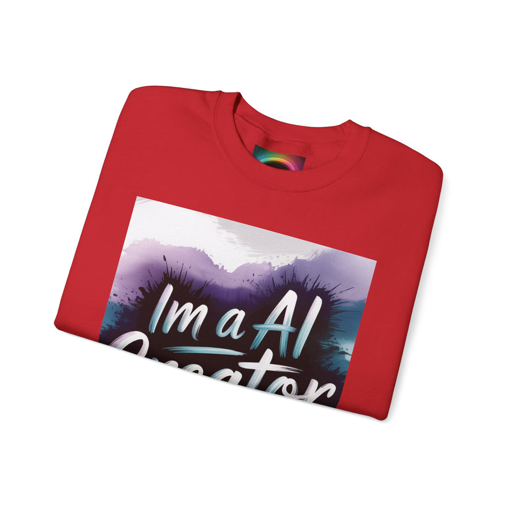 I’m a AI Creator "DIGITAL BRUSHSTROKE" Unisex Garment-Dyed Sweatshirt