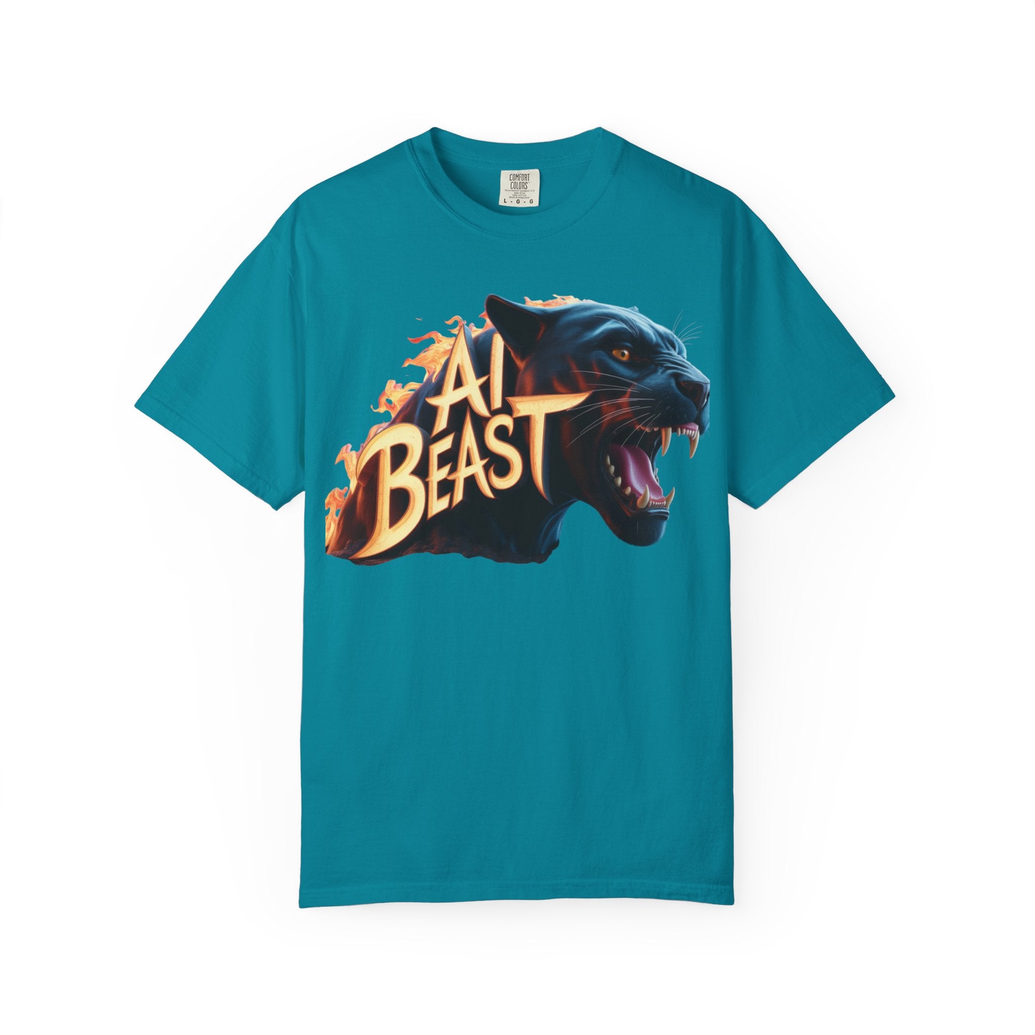 AI BEAST  "Wildfire Algorithm"  Unisex Garment-Dyed T-shirt