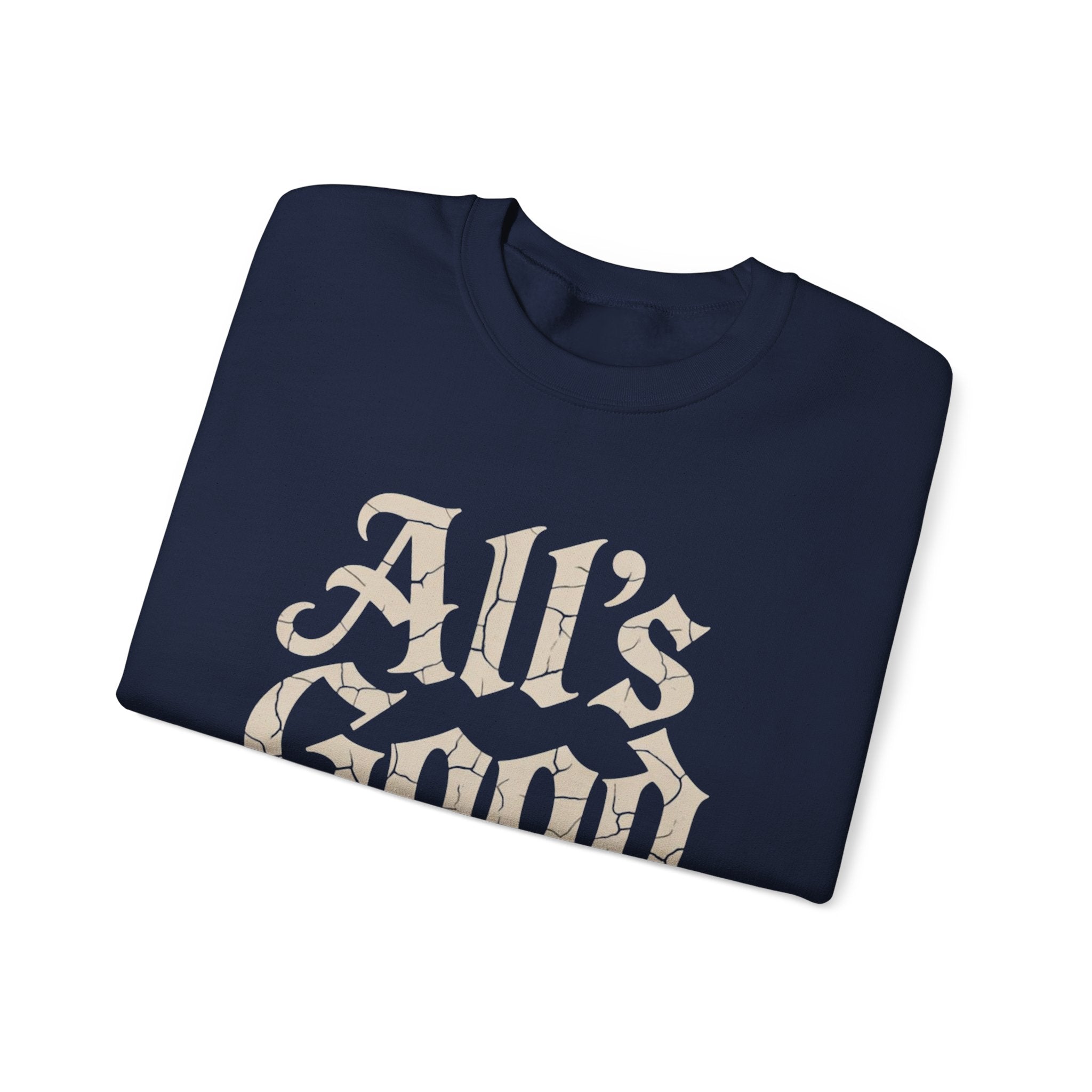 ALL’S GOOD WITH AI “Cracked Code Classic” Unisex Heavy Blend Crewneck Sweatshirt