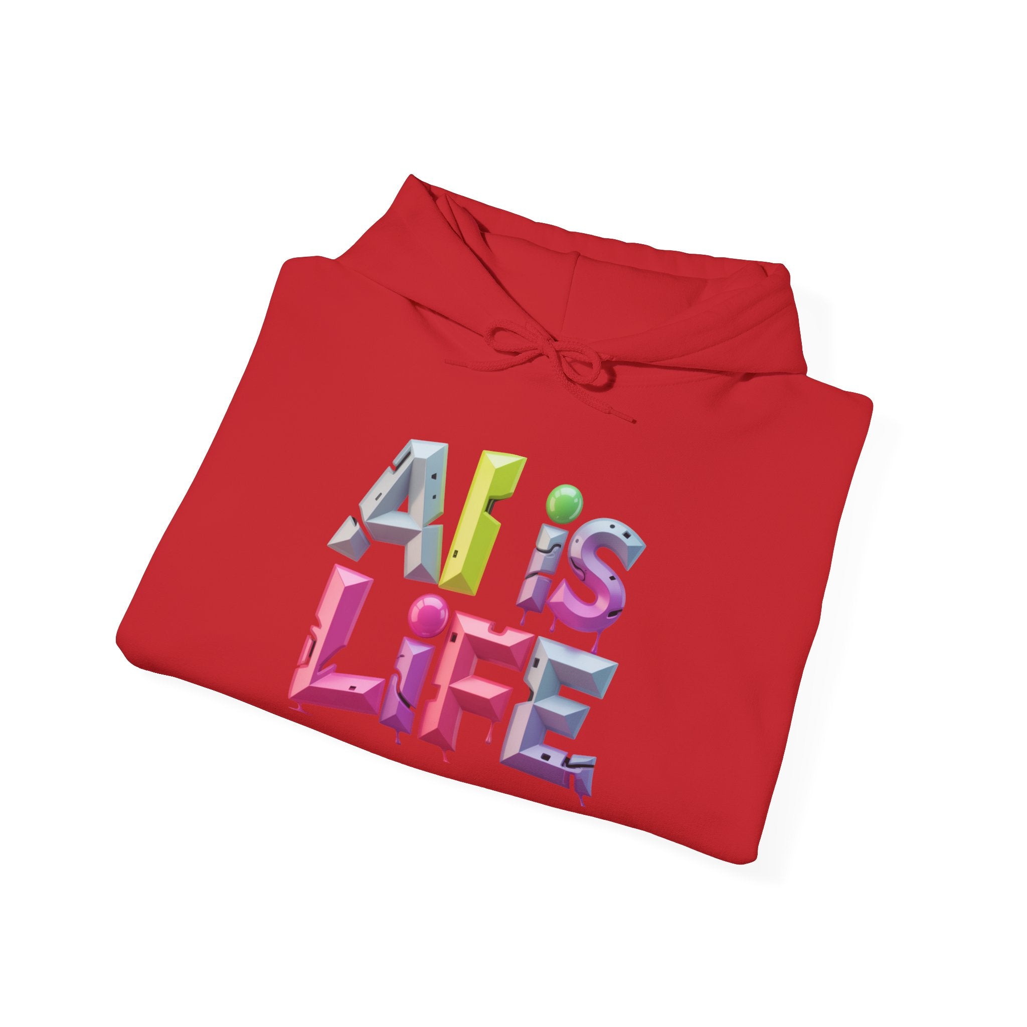 Ali is Life "GRAFFITI DIMENSION" Colorful Text Pullover Hoodie