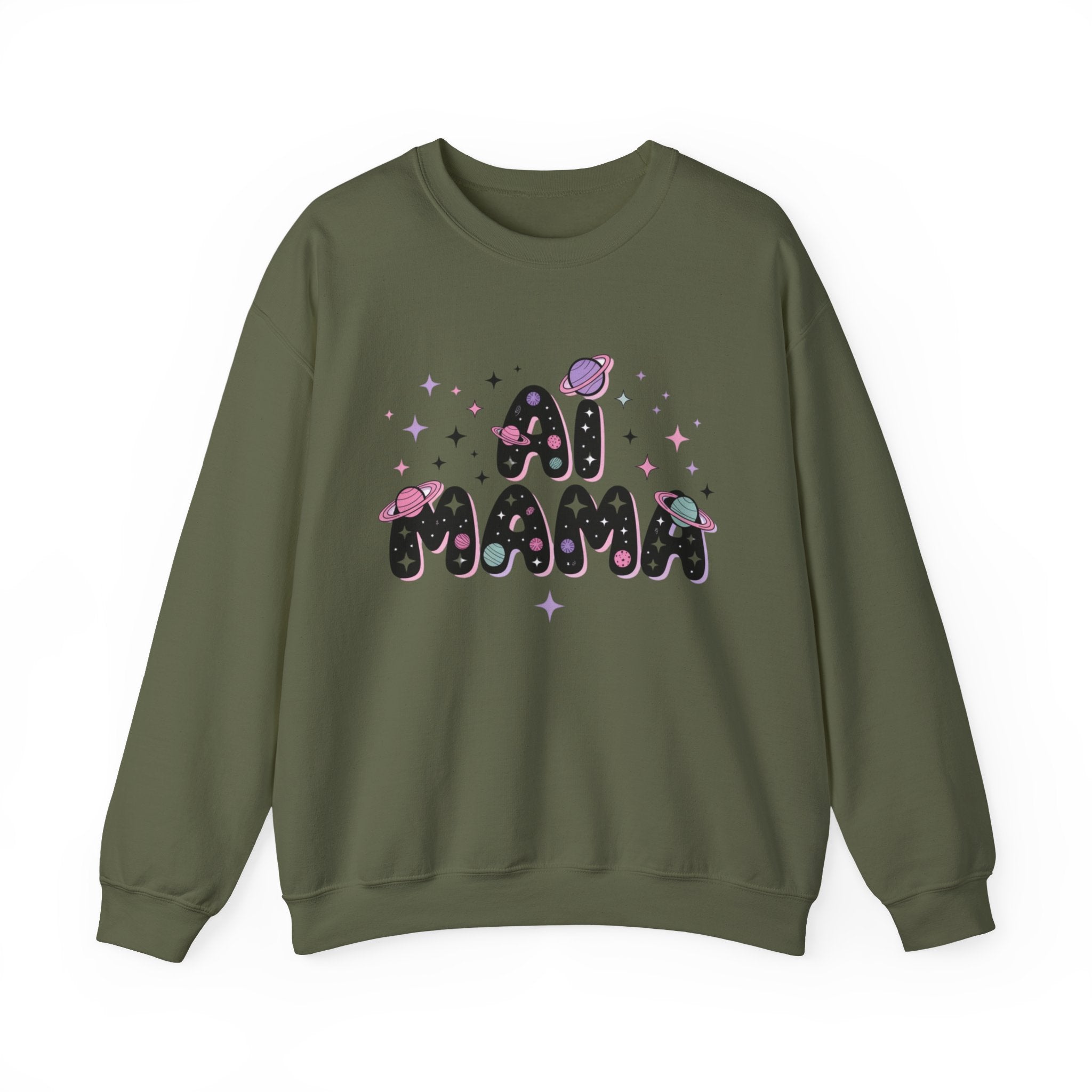 AI Mama "Digital Daydreamer" Unisex Heavy Blend™ Crewneck Sweatshirt