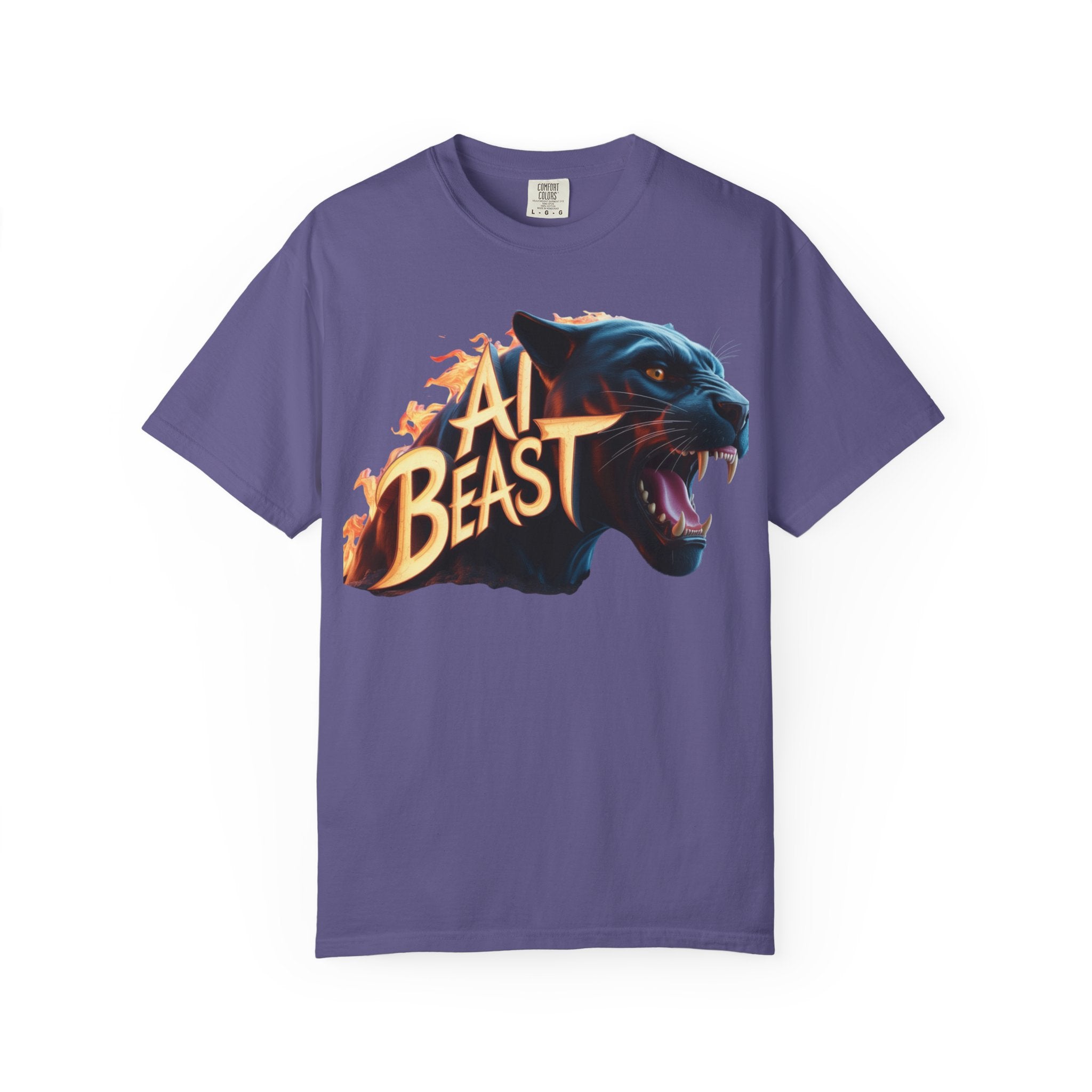 AI BEAST  "Wildfire Algorithm"  Unisex Garment-Dyed T-shirt