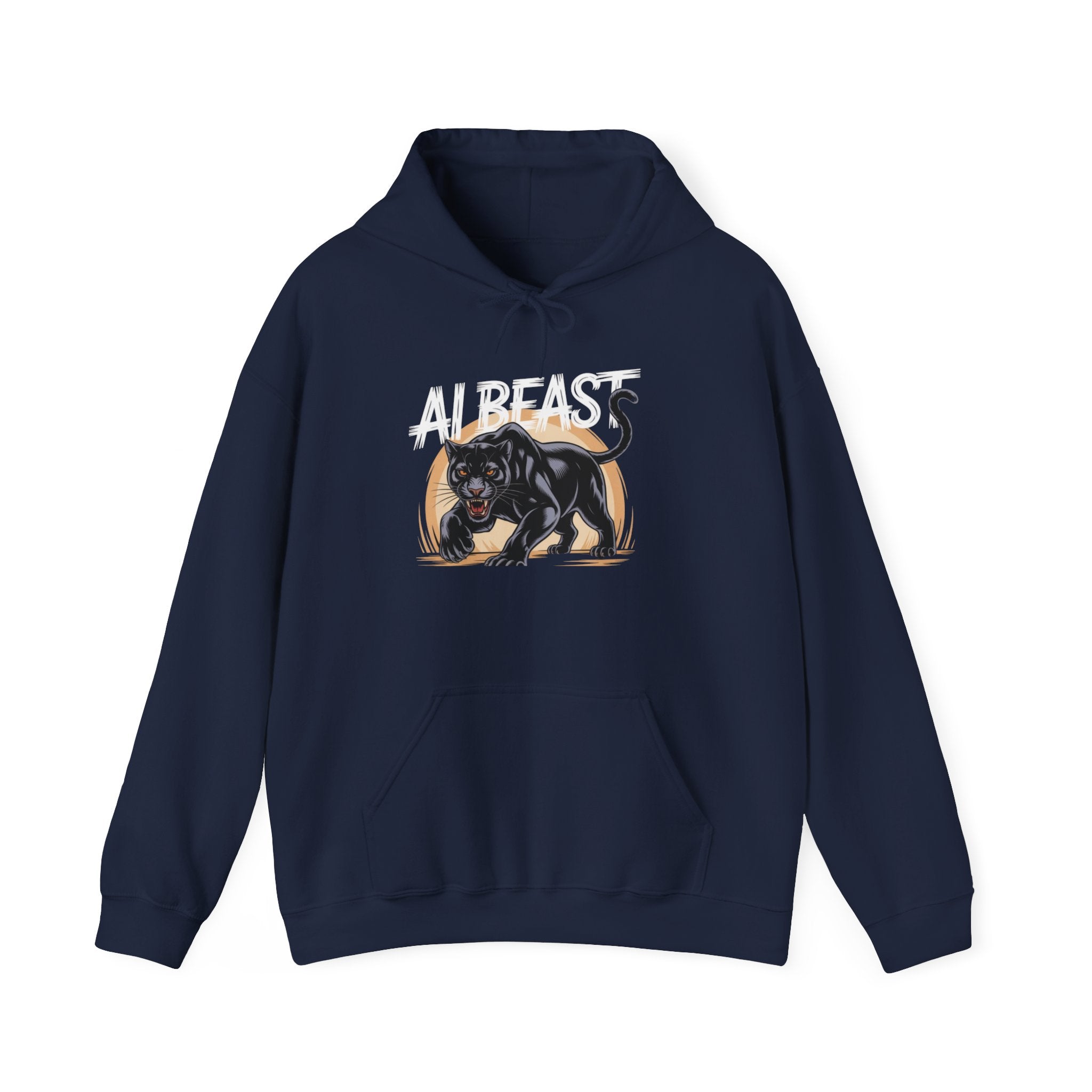 AI BEAST "Midnight Matrix" Unisex Heavy Blend™ Hooded Sweatshirt