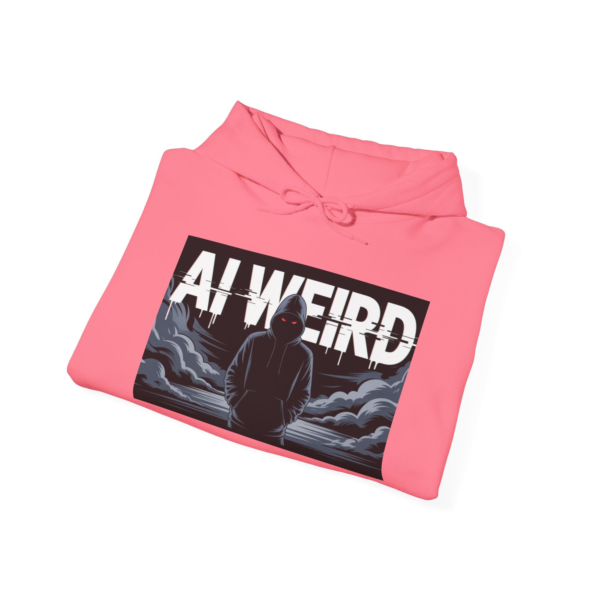 AI WEIRD – “DARK DATA ENTITY” Unisex Heavy Blend™ Hooded Sweatshirt