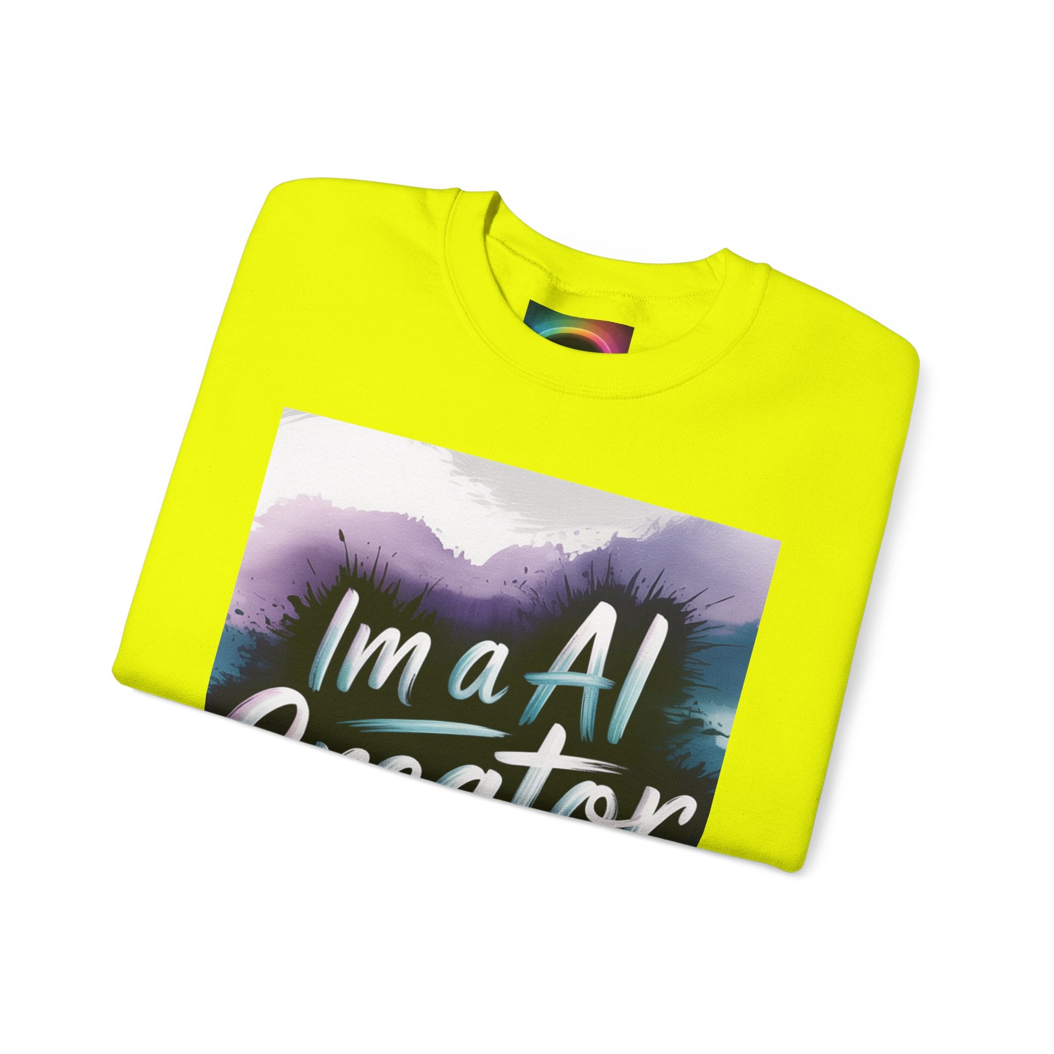 I’m a AI Creator "DIGITAL BRUSHSTROKE" Unisex Garment-Dyed Sweatshirt