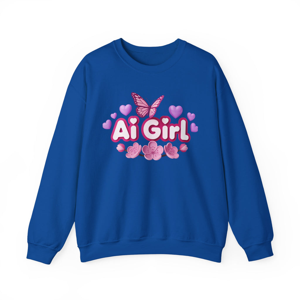 Ai Girl  "Cyber Cutie" Unisex Heavy Blend™ Crewneck Sweatshirt