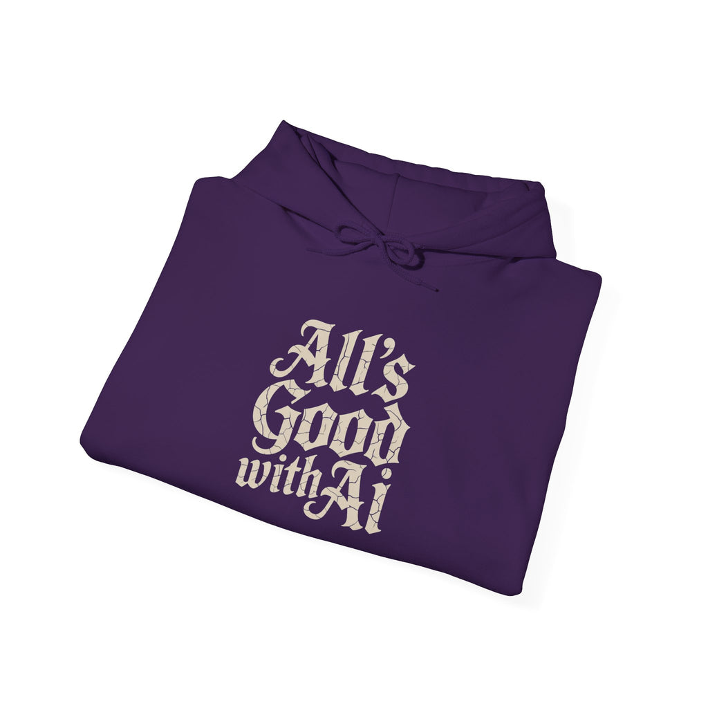 ALL’S GOOD WITH AI “Cracked Code Classic” Unisex Heavy Blend™ Hooded Sweatshirt