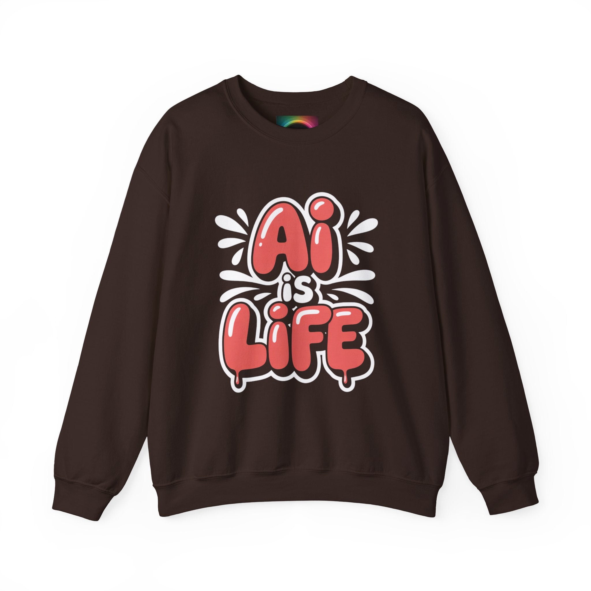 AI IS LIFE  " Neural Pop "  Unisex Heavy Blend™ Crewneck Sweatshirt
