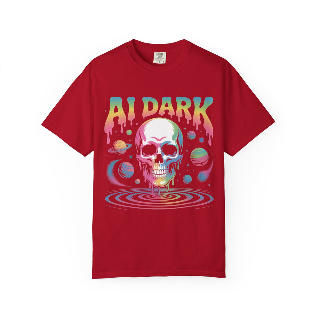 AI DARK “Death of Data” Unisex Garment-Dyed T-shirt