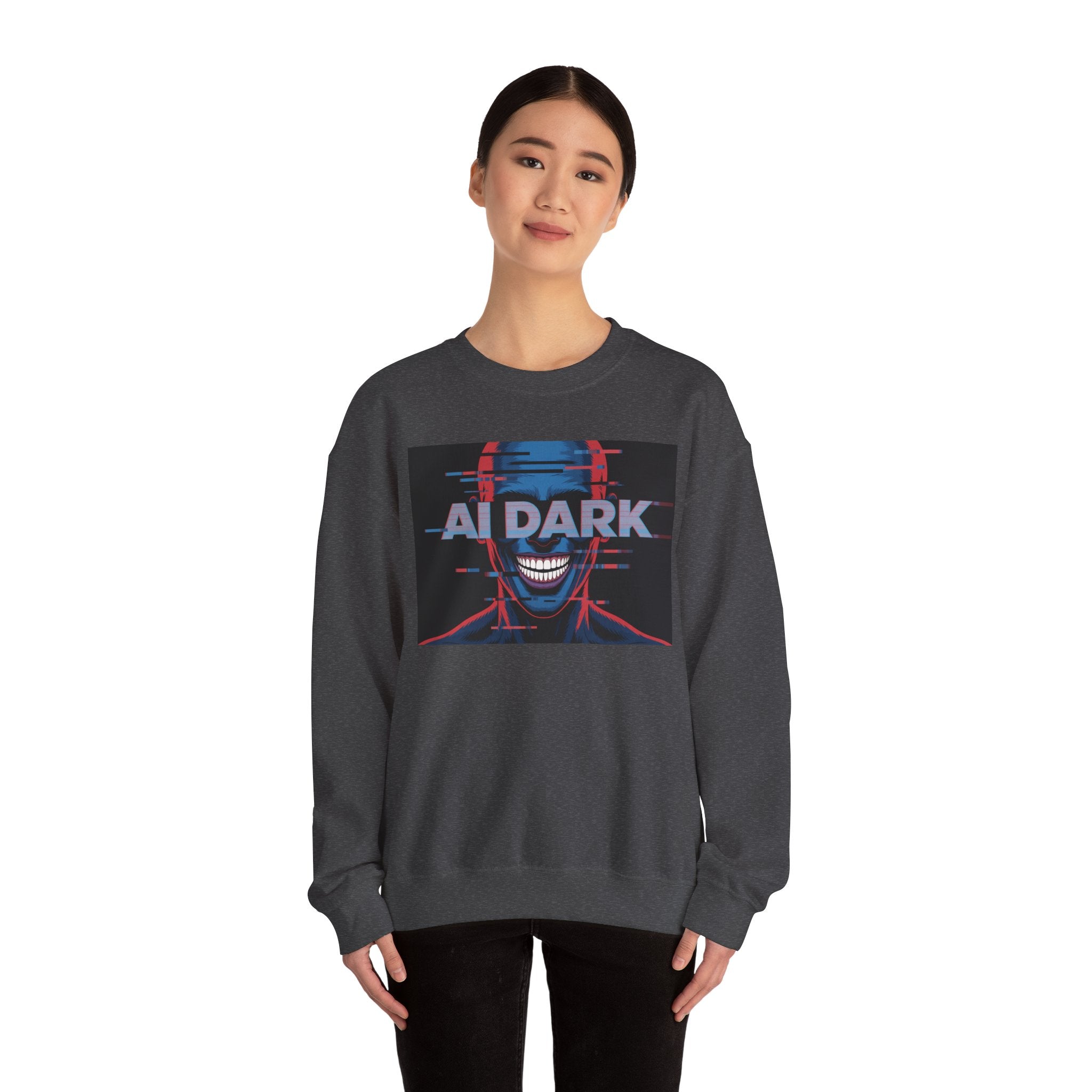 AI DARK  " Deepcore Distortion "  unisex Heavy Blend™ Crewneck Sweatshirt