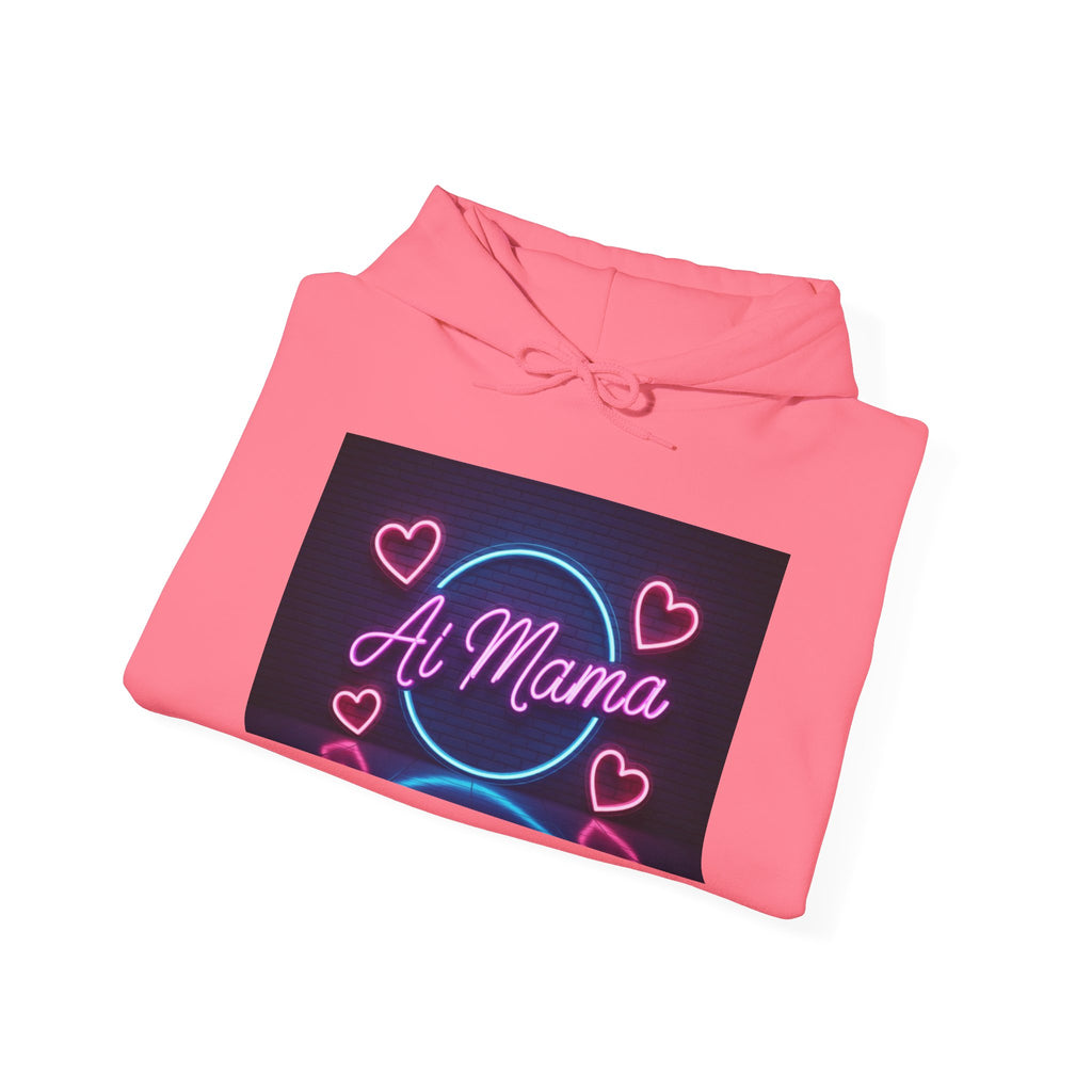 AI MAMA  “Electric Love Loop”  Unisex Heavy Blend™ Hooded Sweatshirt