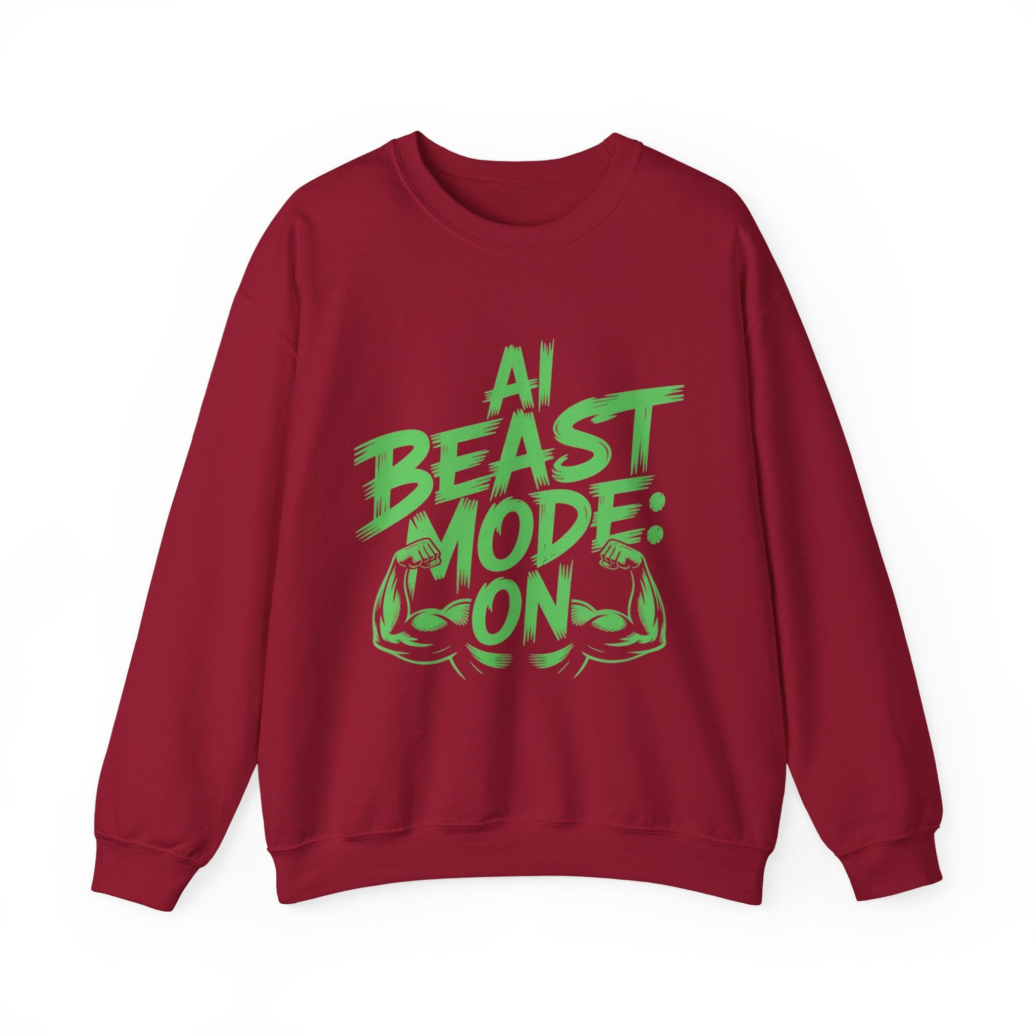 AI BEAST MODE: ON “DIGITAL HULK ENERGY” Unisex Heavy Blend™ Crewneck Sweatshirt