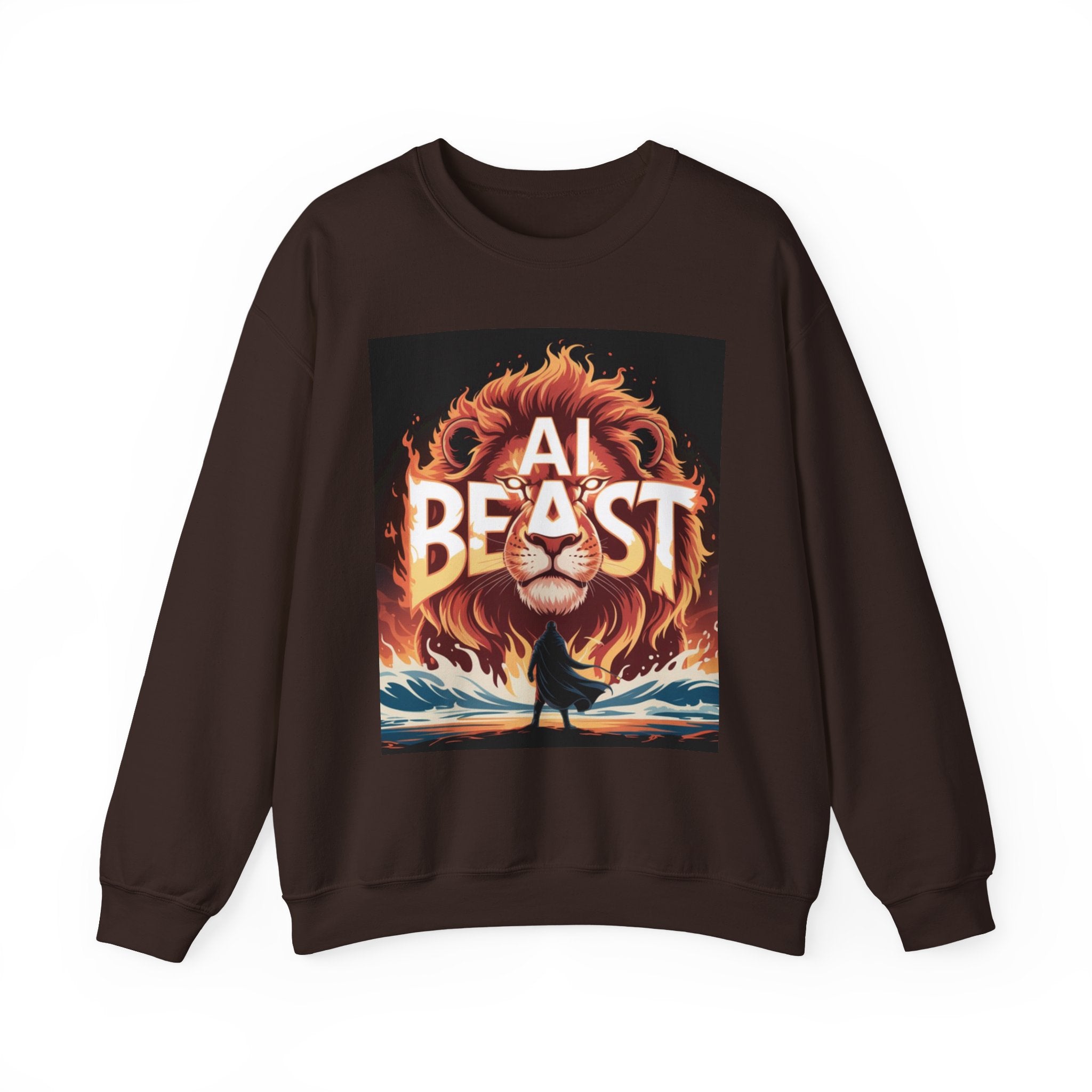 AI BEAST “Majestic Upload” Unisex Heavy Blend™ Crewneck Sweatshirt