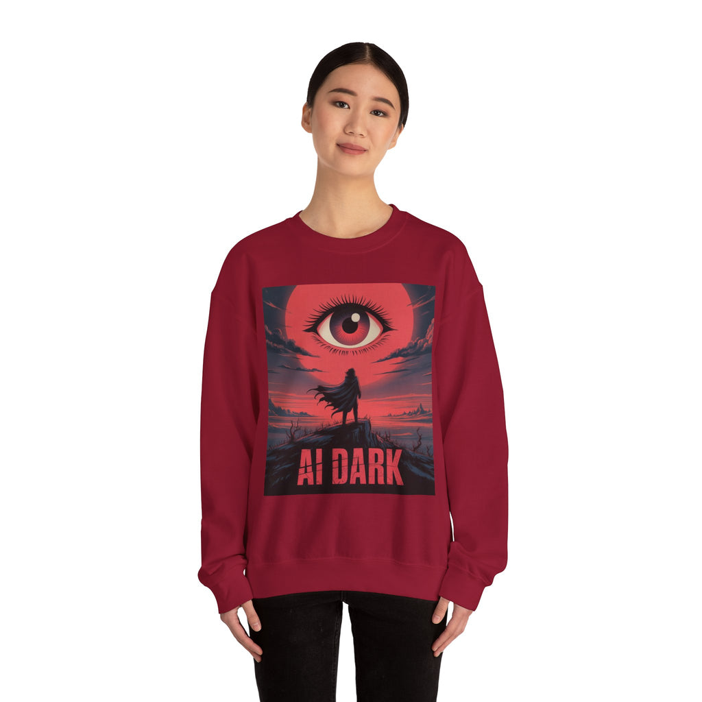 AI DARK “Shadow Protocol” Unisex Heavy Blend™ Crewneck Sweatshirt