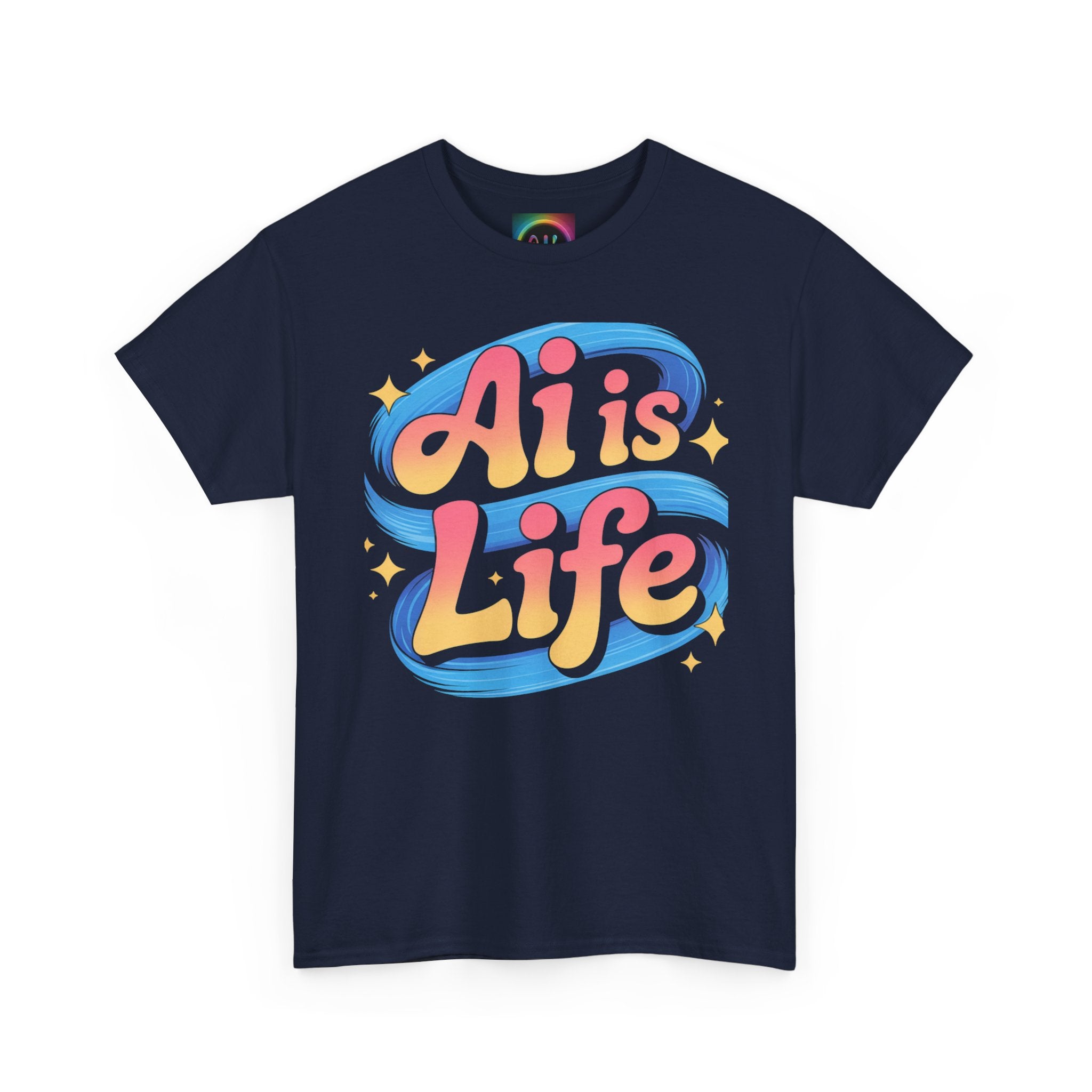 Al is Life "COSMIC SWIRL" — Colorful Retro Graphic Tee T‑Shirt