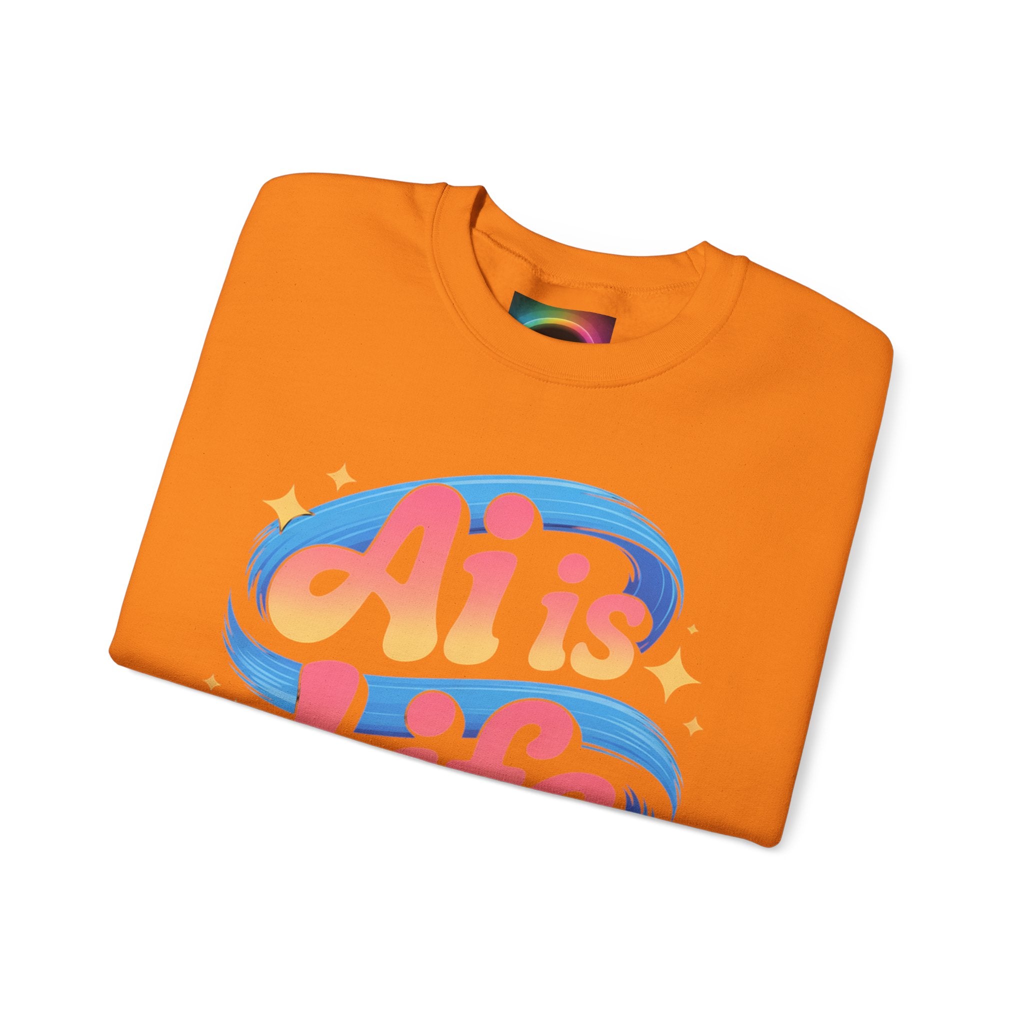 AI is Life "COSMIC SWIRL" Unisex Heavy Blend™ Crewneck Sweatshirt