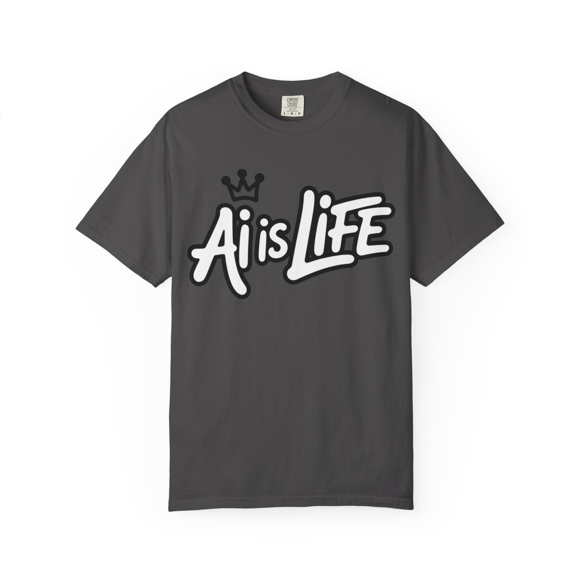 Ai is Life  "Crown Circuit" Unisex Garment-Dyed T-shirt