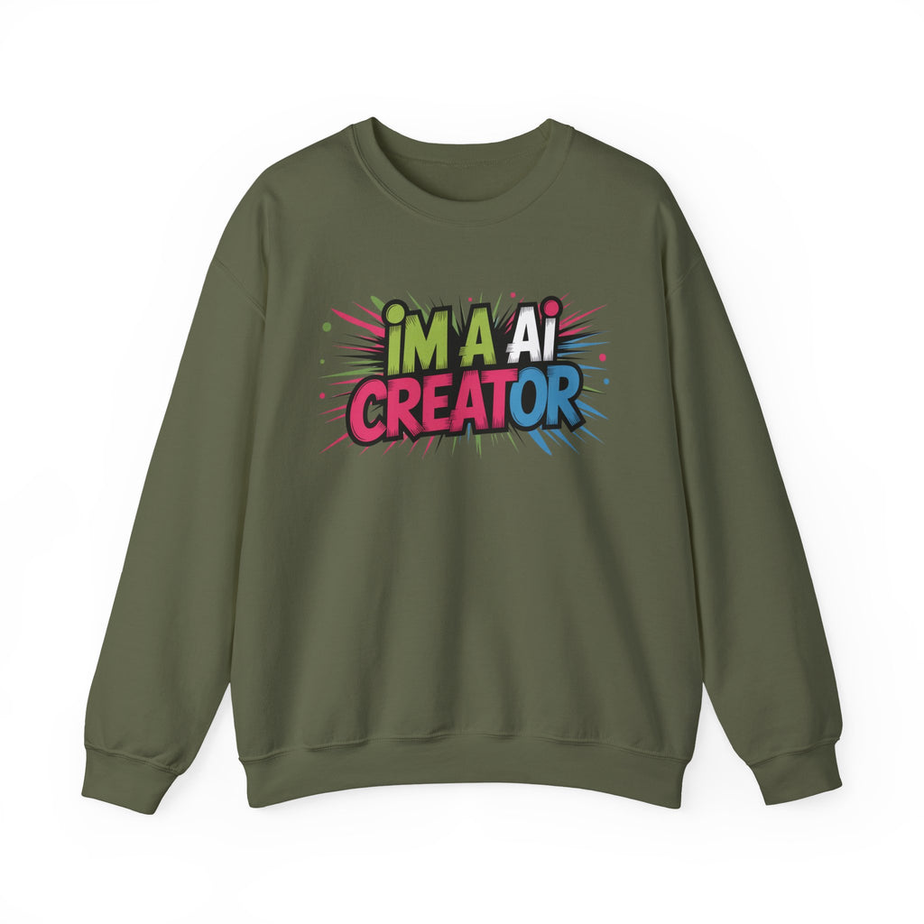 AI Creator  "Code Splash" Unisex Heavy Blend™ Crewneck Sweatshirt