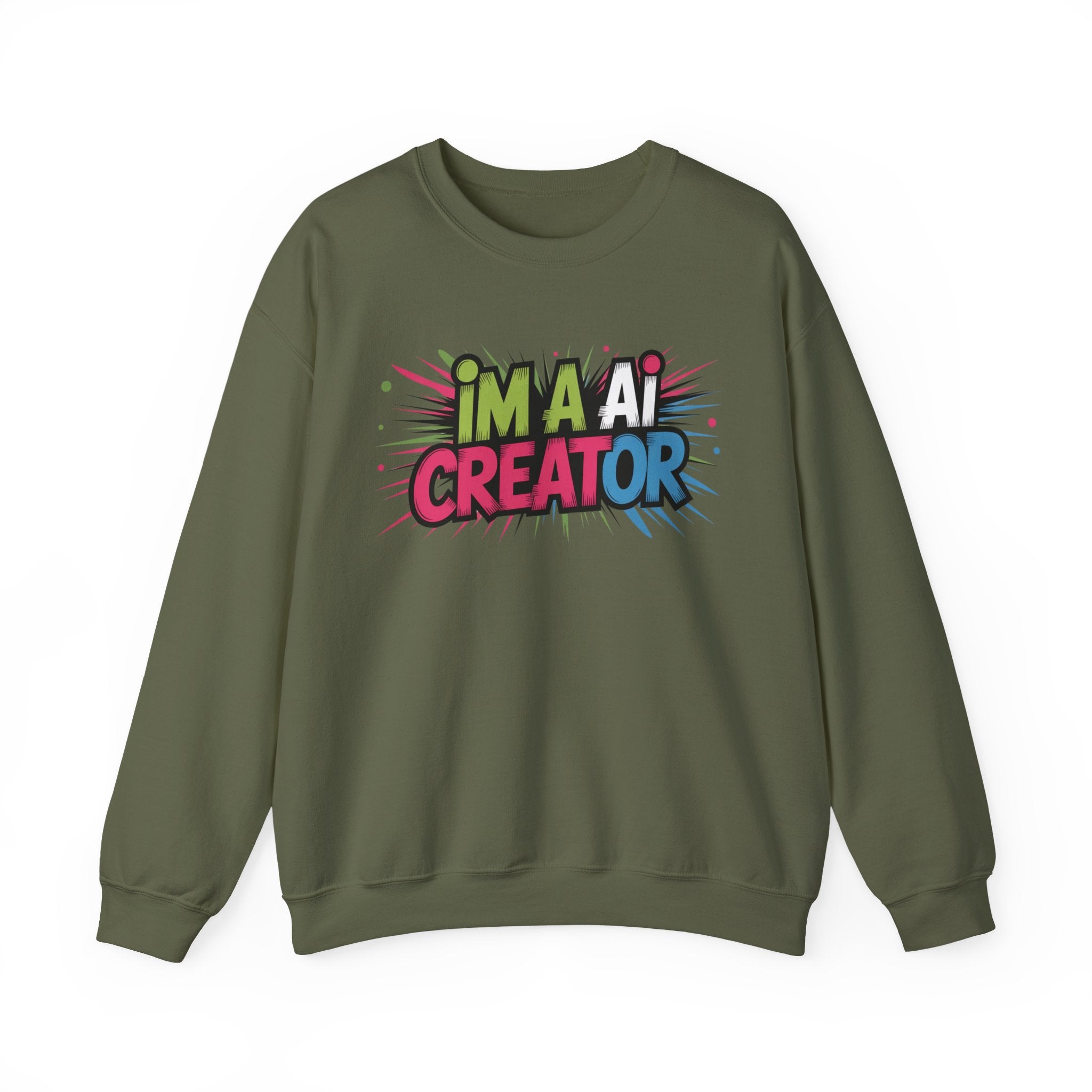 AI Creator  "Code Splash" Unisex Heavy Blend™ Crewneck Sweatshirt