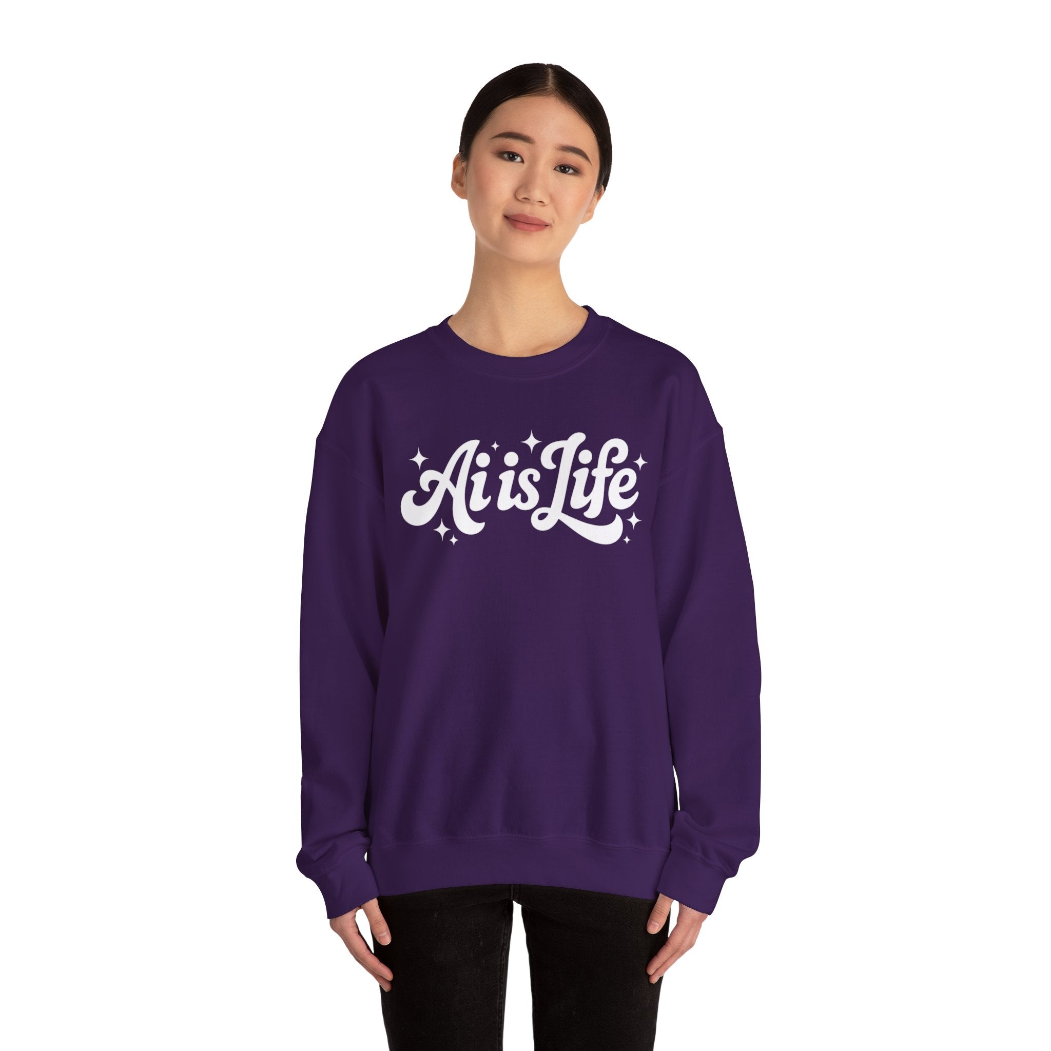 Ai is Life  "TechFlow Energy" Unisex Heavy Blend™ Crewneck Sweatshirt