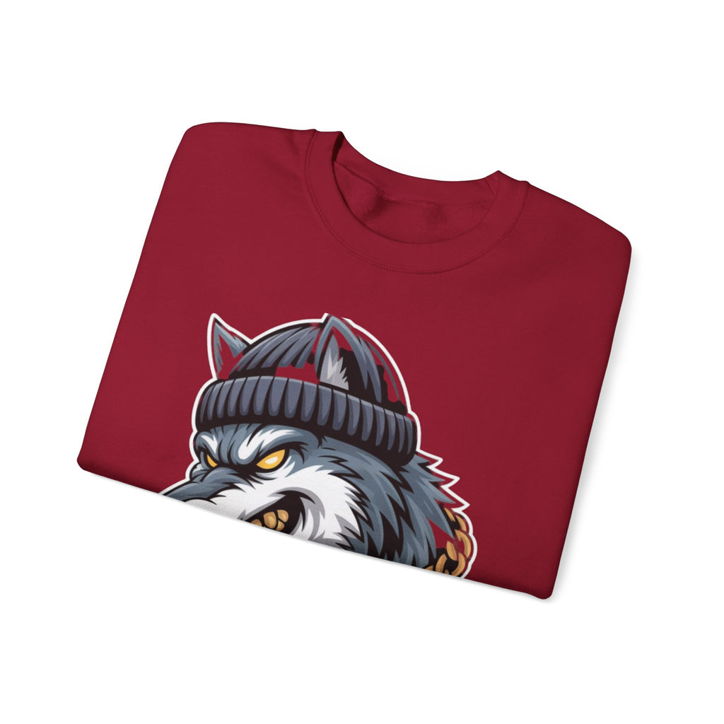 AI BEAST  "Wolf Byte Syndicate" Unisex Heavy Blend™ Crewneck Sweatshirt