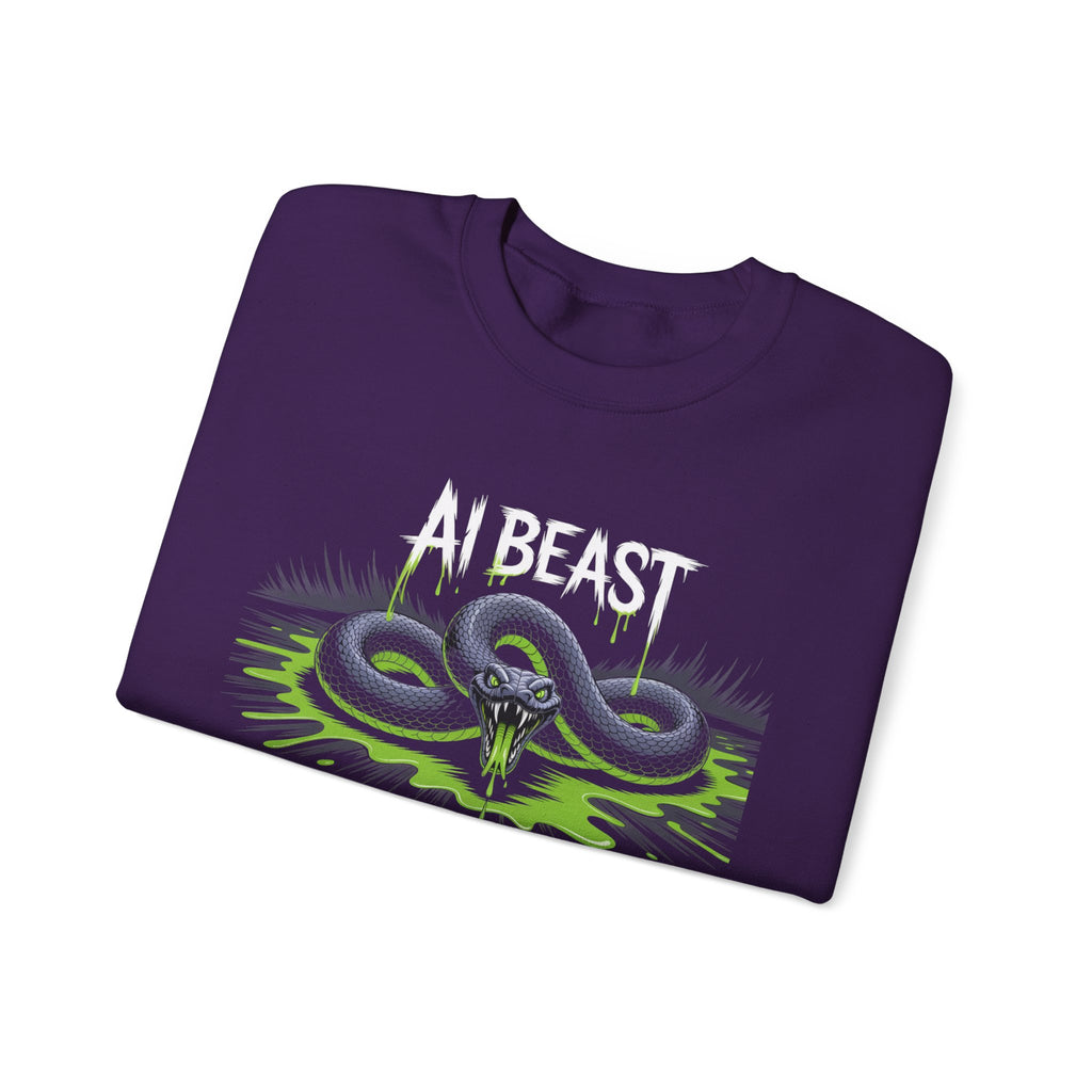 AI BEAST  "Digital Venom" Unisex Heavy Blend™ Crewneck Sweatshirt