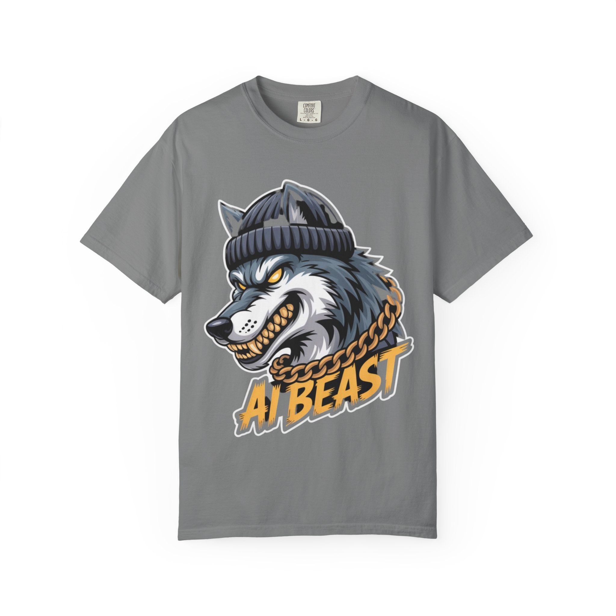 AI BEAST  "Wolf Byte Syndicate " Unisex Garment-Dyed T-shirt