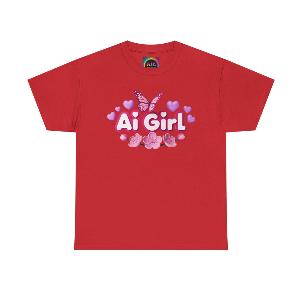 Ai Girl  "Cyber Cutie" Unisex Heavy Blend™ Crewneck T‑Shirt