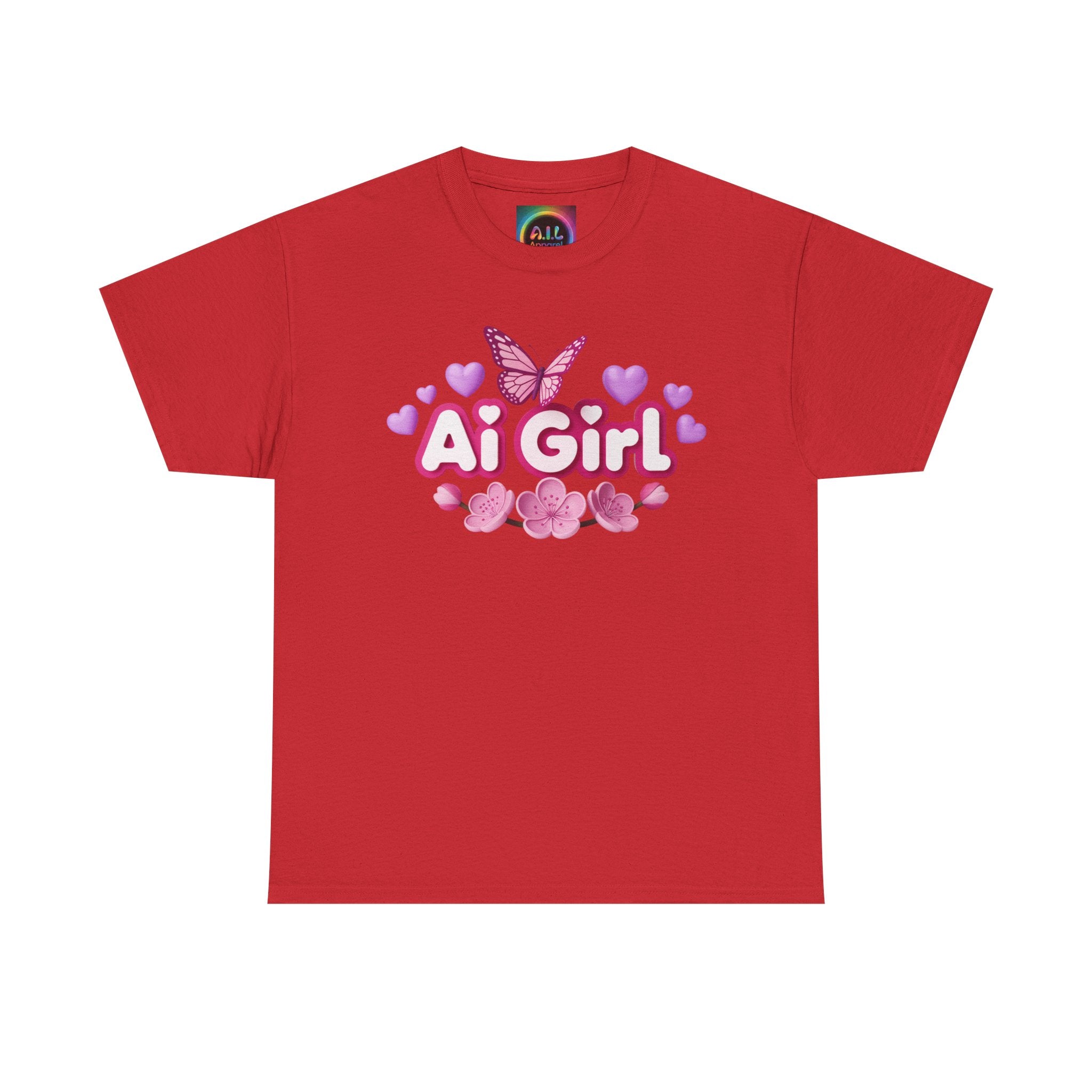 Ai Girl  "Cyber Cutie" Unisex Heavy Blend™ Crewneck T‑Shirt