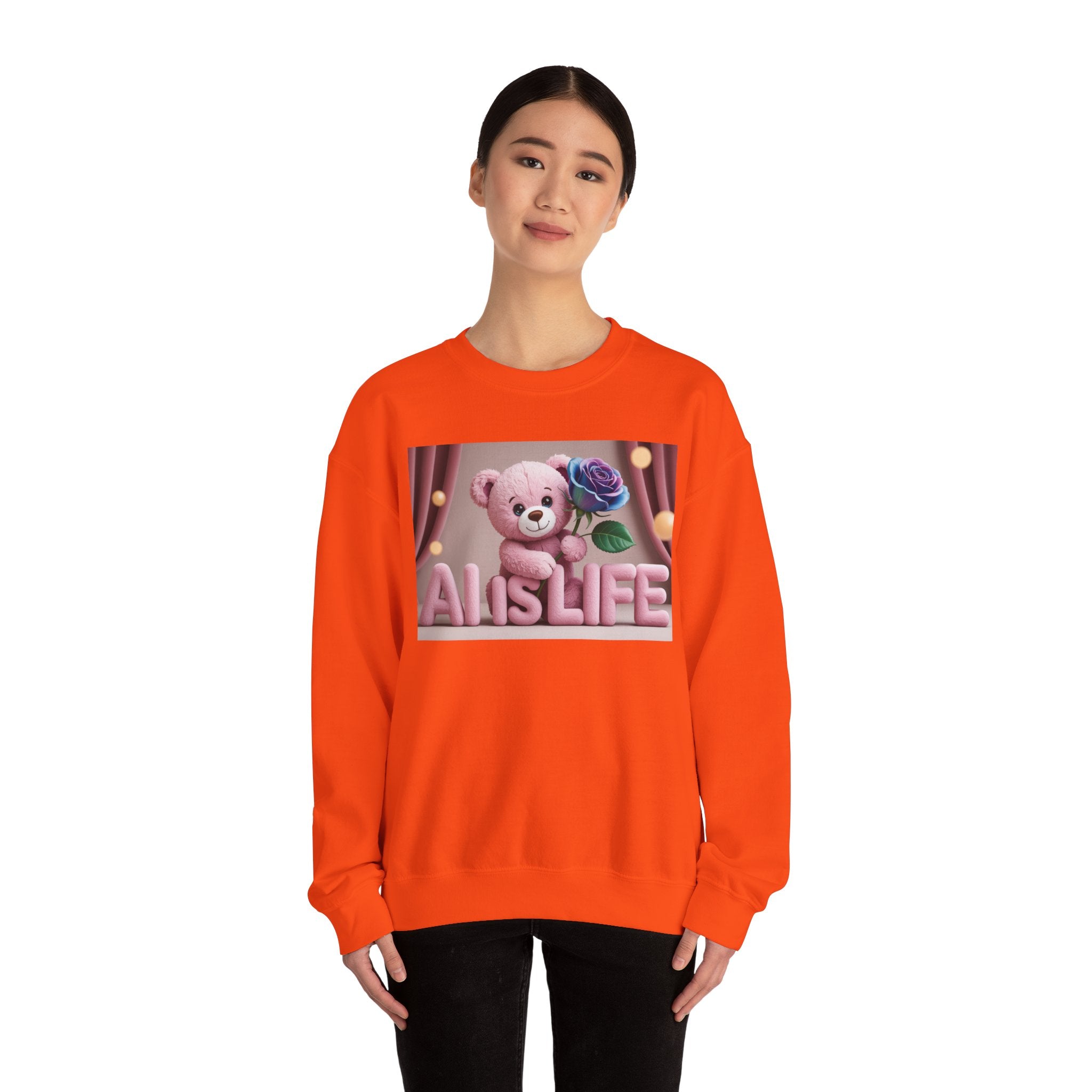 AI IS LIFE  "CUTE CIRCUIT" Unisex Heavy Blend™ Crewneck Sweatshirt