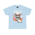 Bad AI Skull on Fire "CYBER BONE COMMAND" Pixel Art T-Shirt