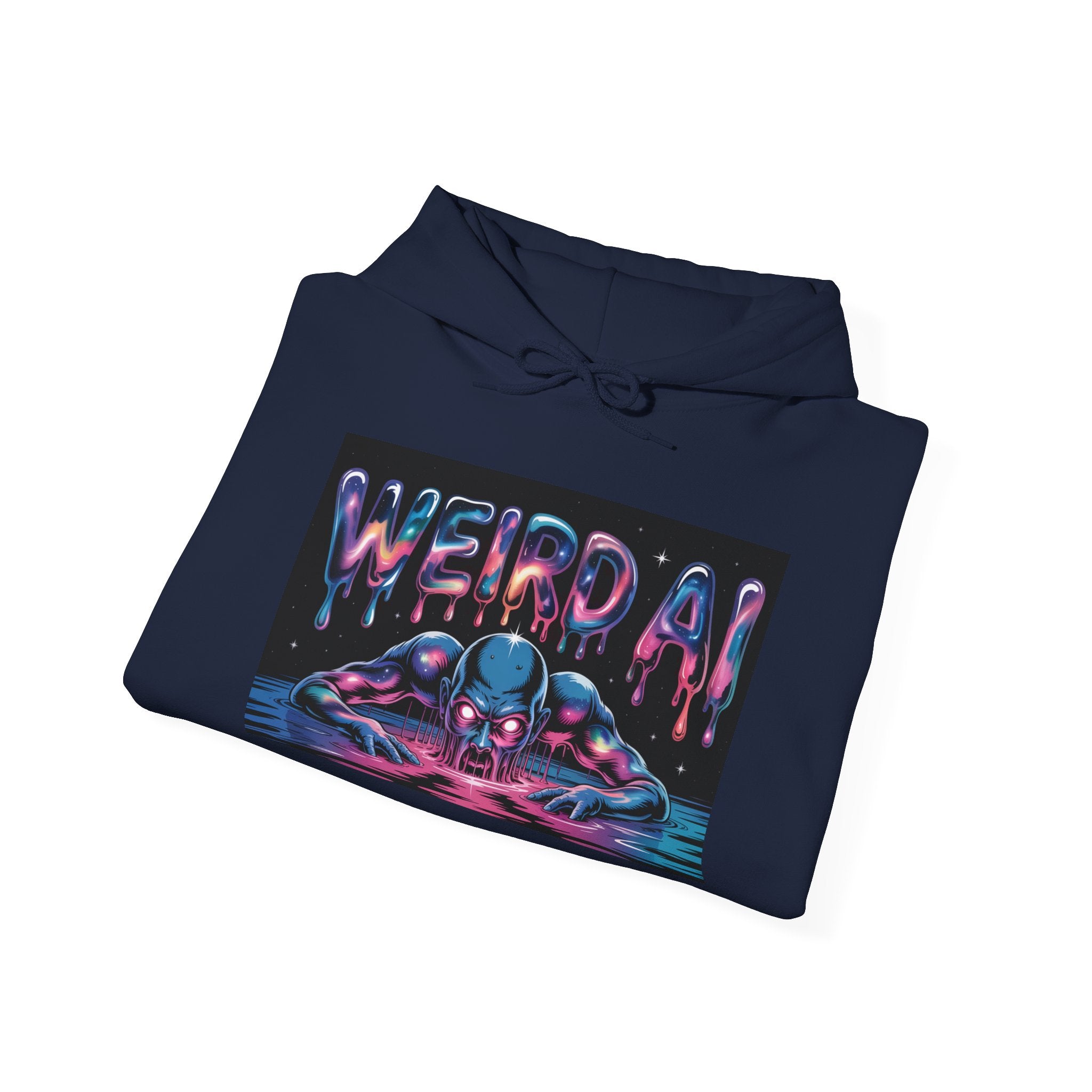WEIRD AI  " Meltdown Matrix "  Unisex Heavy Blend™ Hoodie