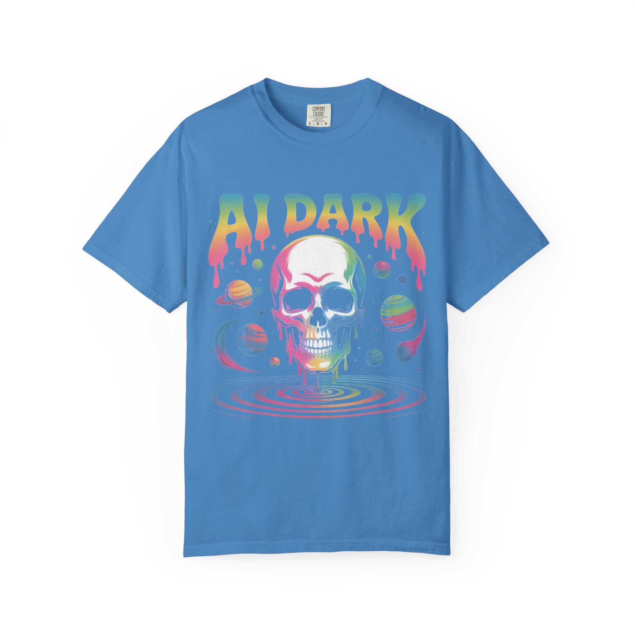 AI DARK “Death of Data” Unisex Garment-Dyed T-shirt