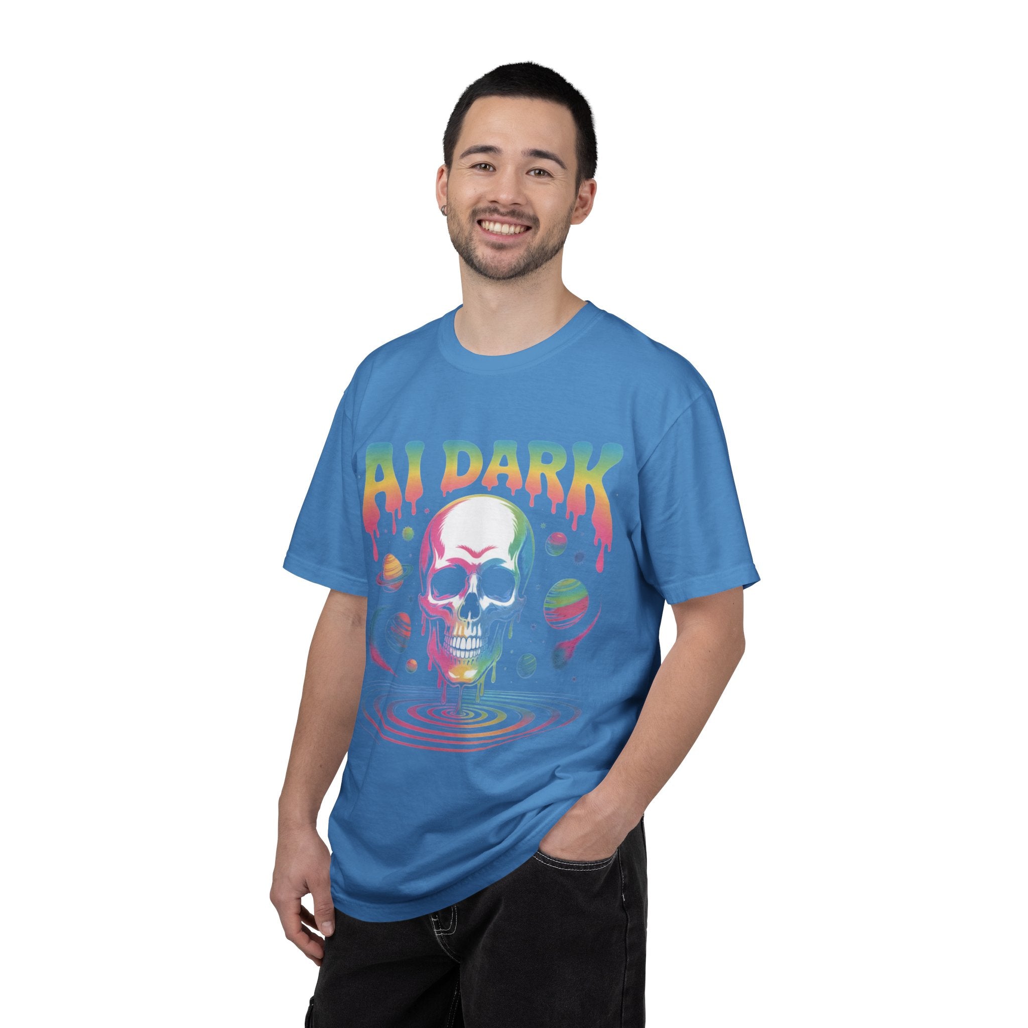 AI DARK “Death of Data” Unisex Garment-Dyed T-shirt