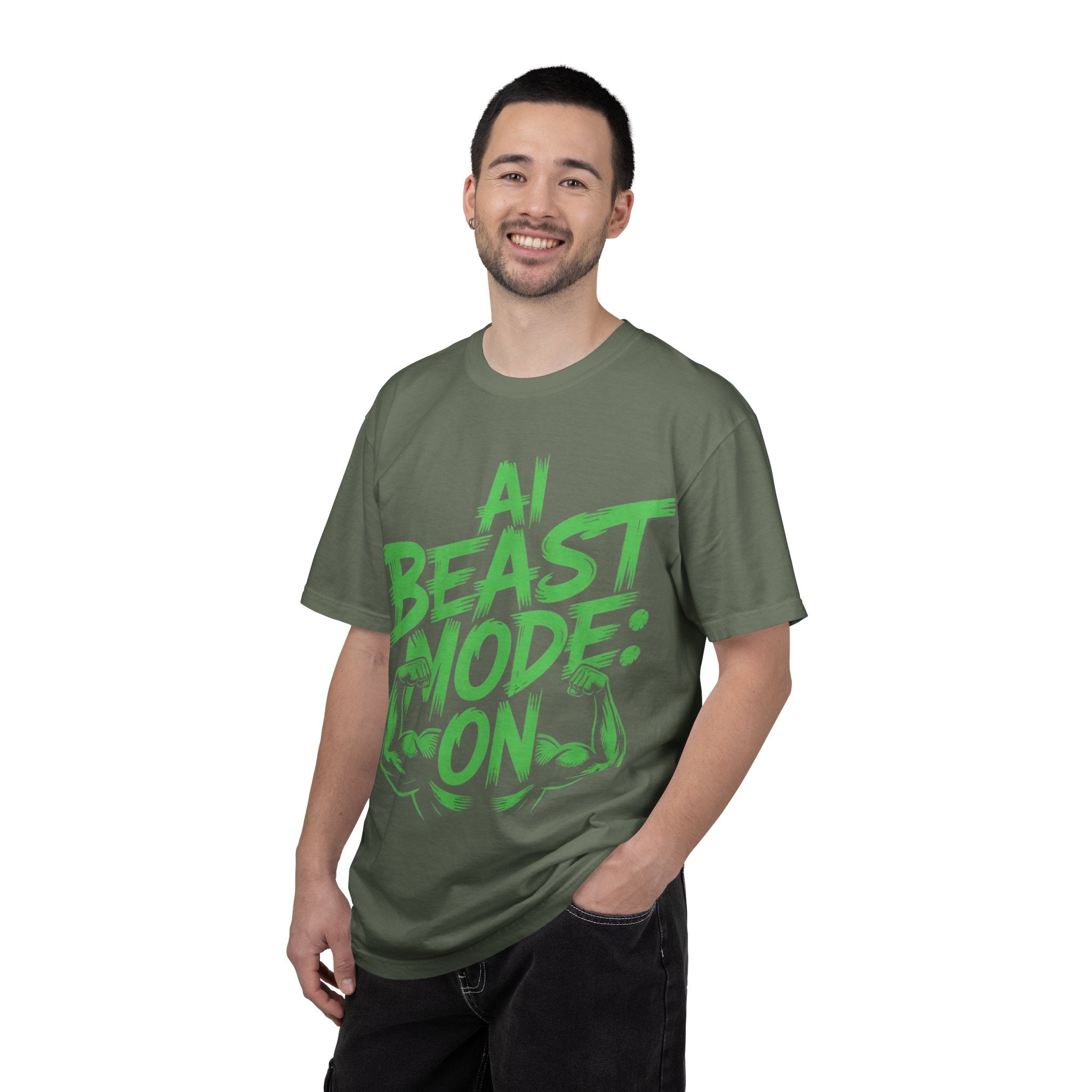 AI BEAST MODE: ON “DIGITAL HULK ENERGY” Unisex Garment-Dyed T-shirt