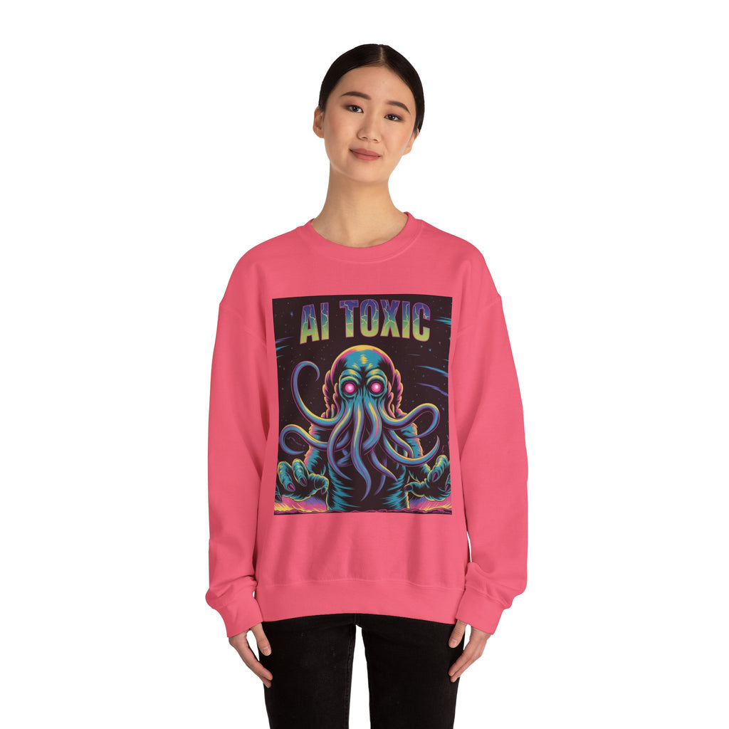 AI TOXIC  "Data Overlord" Unisex Heavy Blend™ Crewneck Sweatshirt