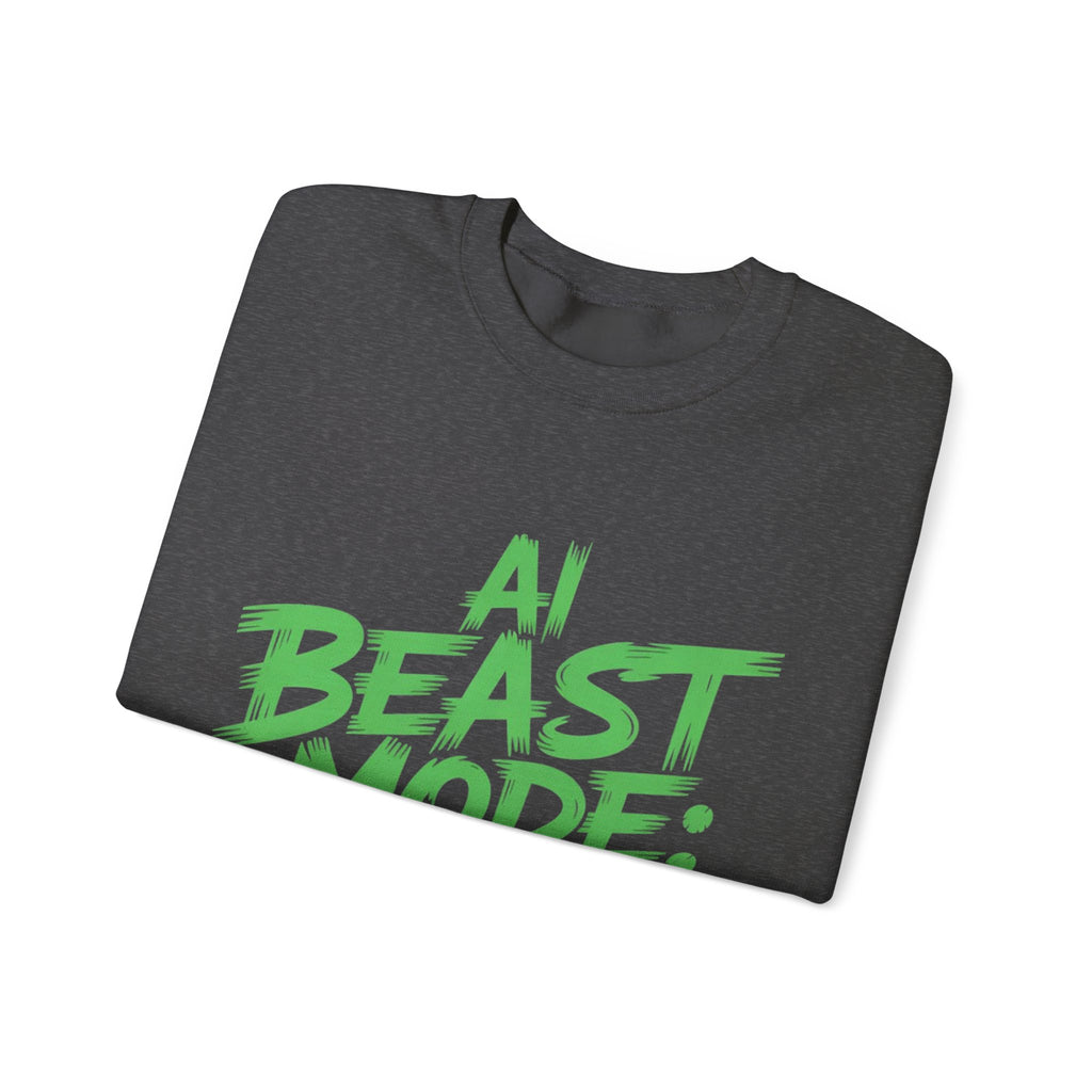 AI BEAST MODE: ON “DIGITAL HULK ENERGY” Unisex Heavy Blend™ Crewneck Sweatshirt