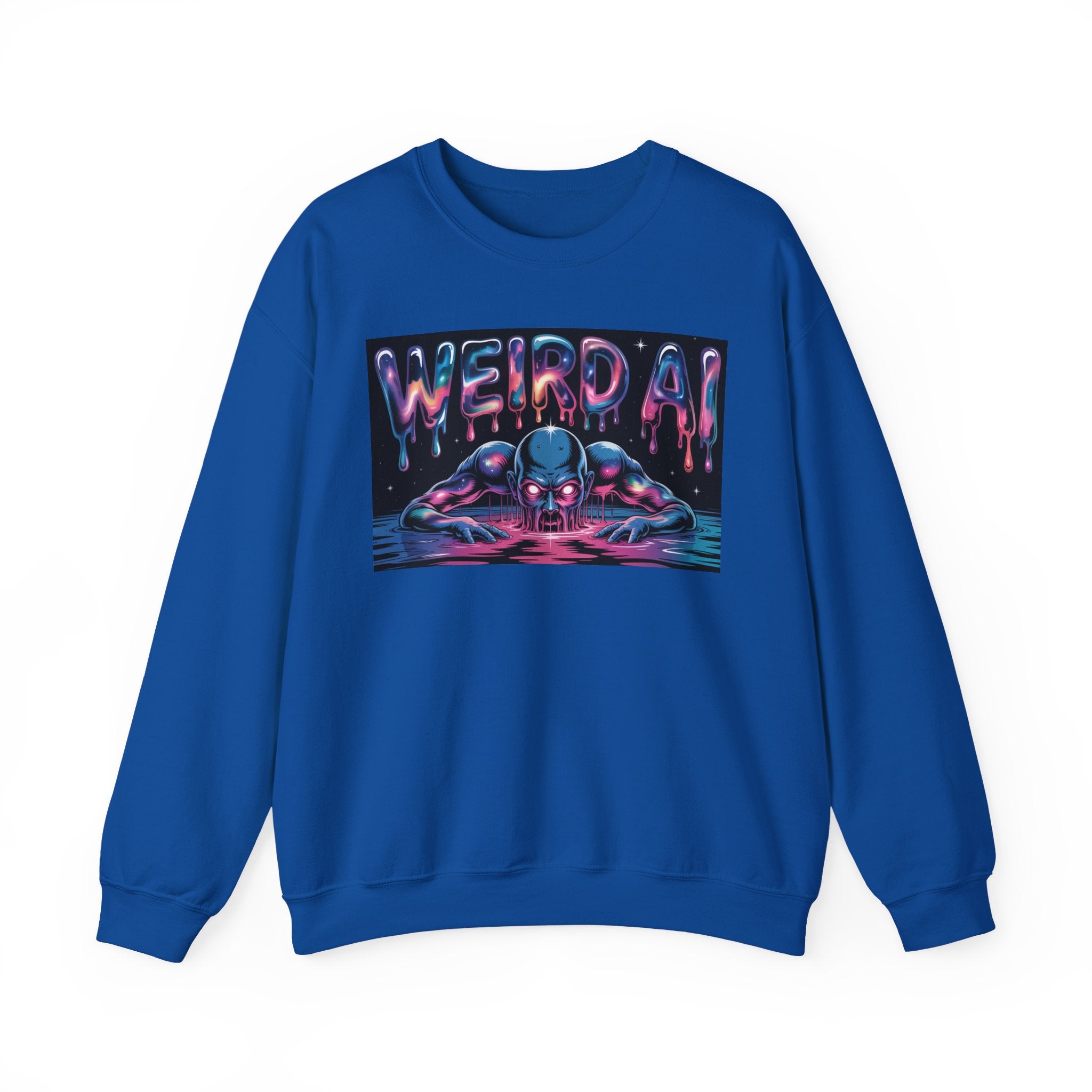WEIRD AI  " Meltdown Matrix "  Unisex Heavy Blend™ Sweatshirt