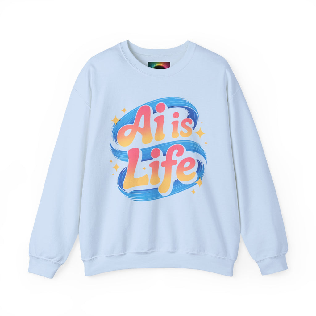 AI is Life "COSMIC SWIRL" Unisex Heavy Blend™ Crewneck Sweatshirt