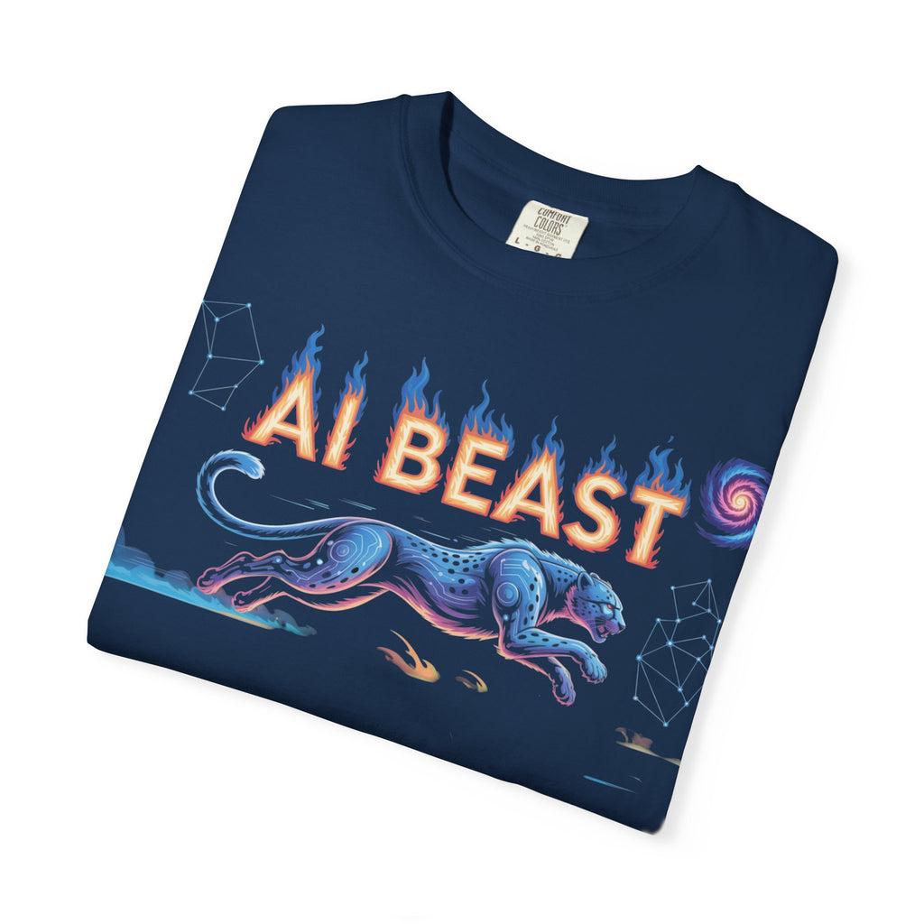 AI BEAST “Digital Predator” Unisex Garment-Dyed T-shirt