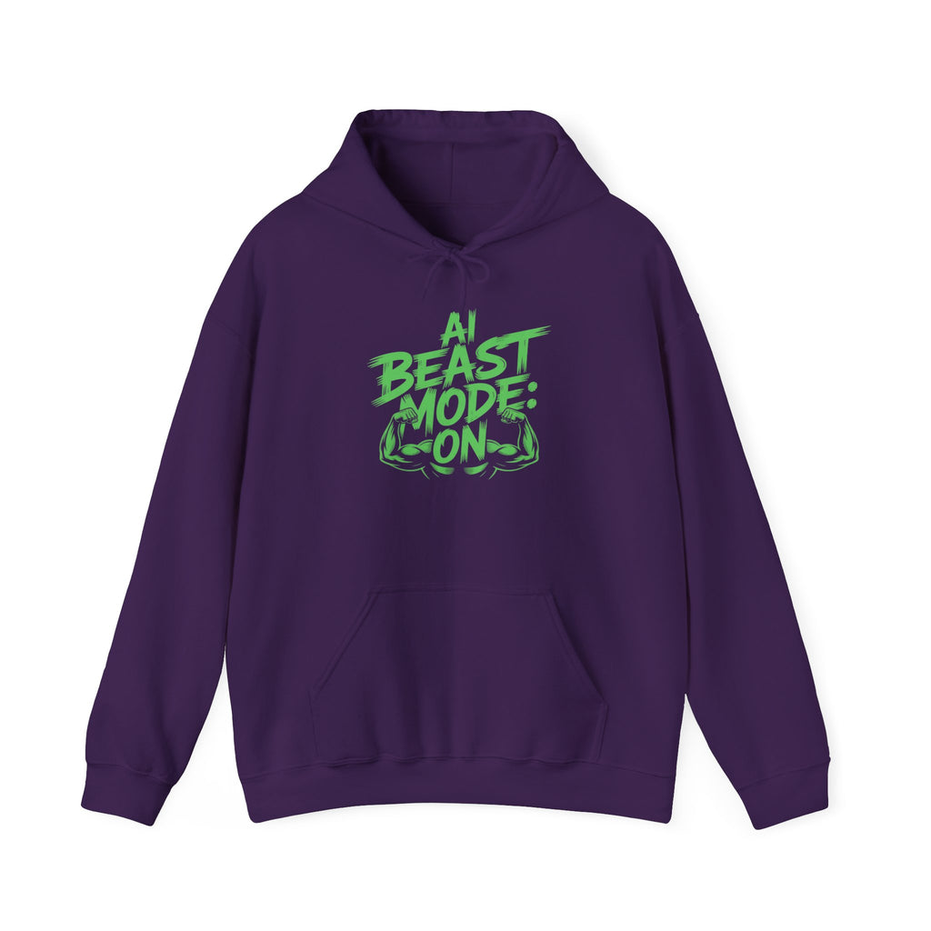 AI BEAST MODE: ON “DIGITAL HULK ENERGY” Unisex Heavy Blend™ Hooded Sweatshirt
