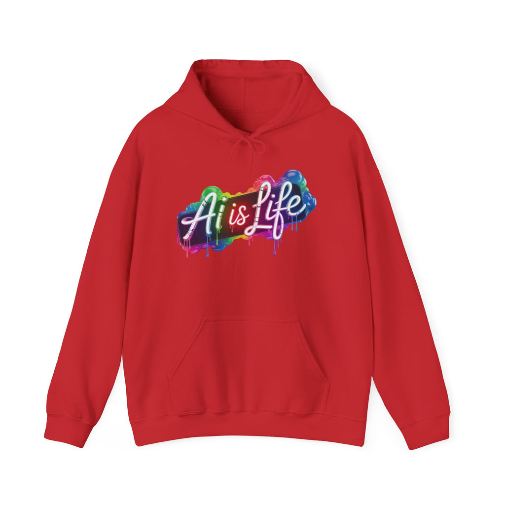 AI is LIFE  “PipeDream Intelligence” Unisex Heavy Blend™ Hooded Hoodie
