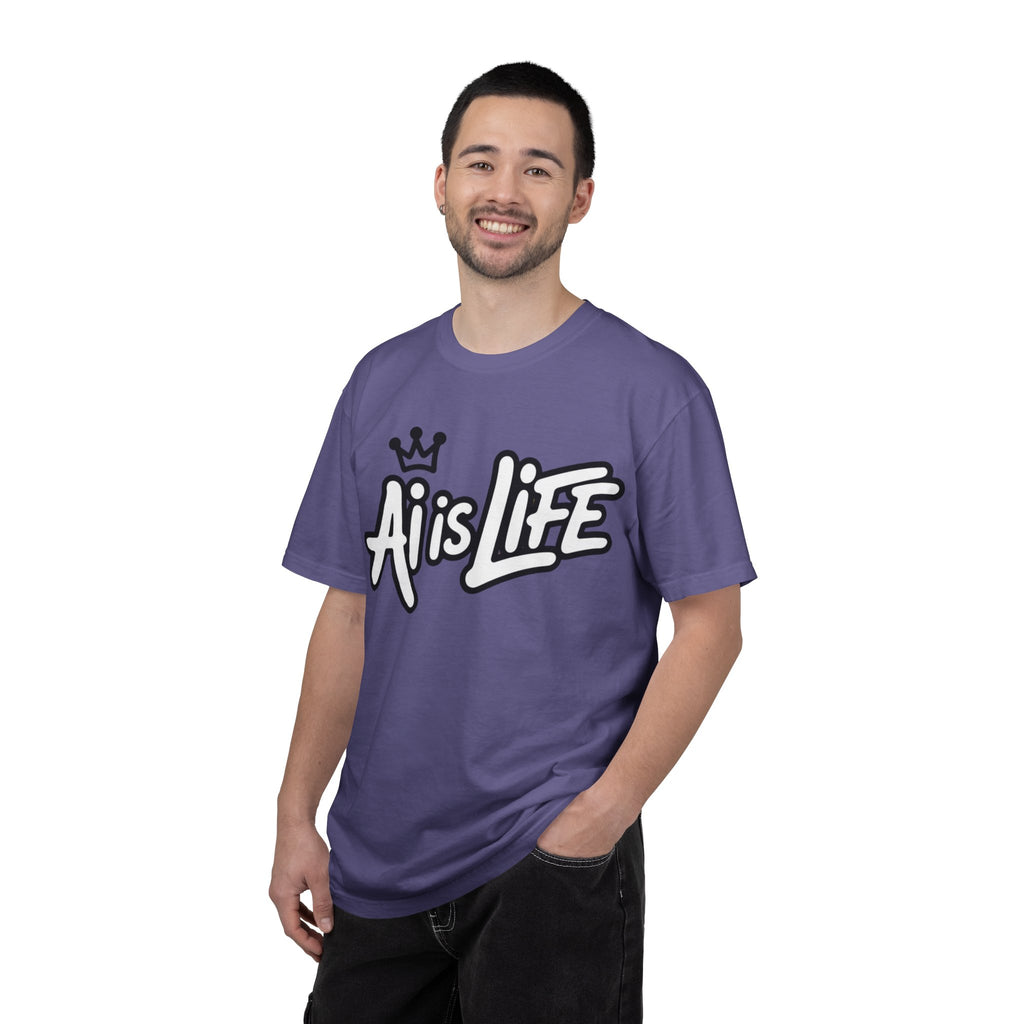 Ai is Life  "Crown Circuit" Unisex Garment-Dyed T-shirt