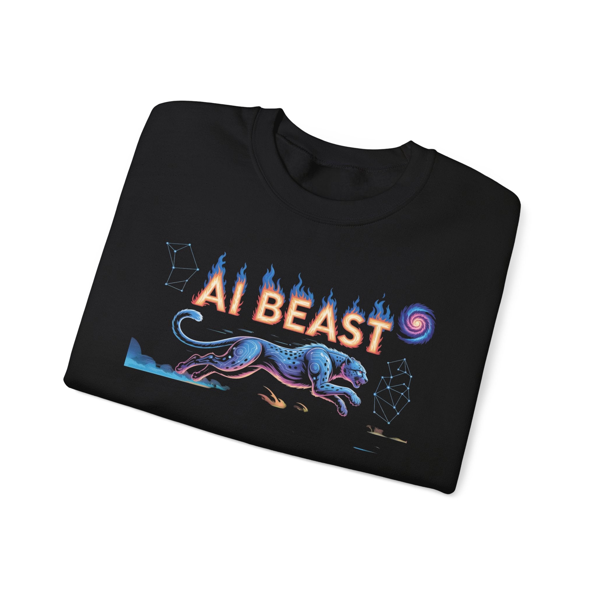 AI BEAST “Digital Predator” Unisex Heavy Blend™ Crewneck Sweatshirt