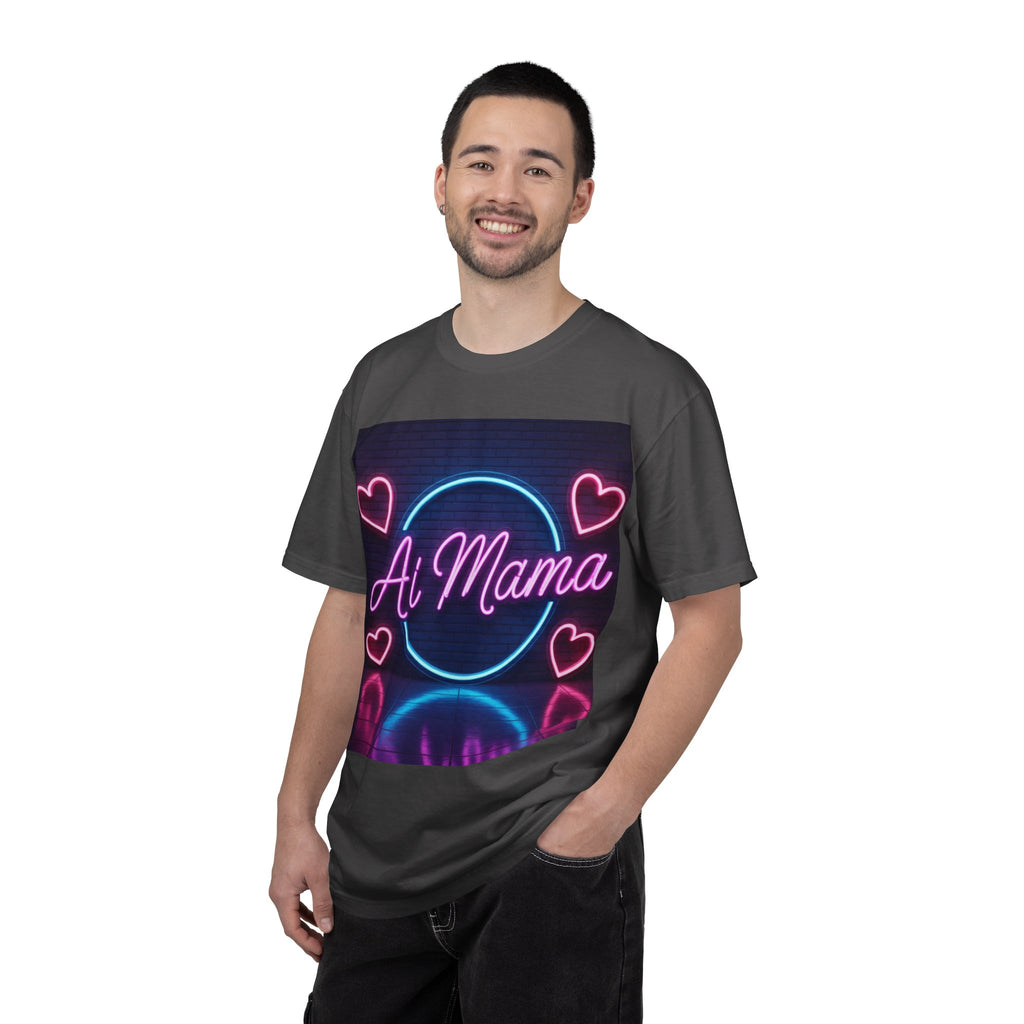 AI MAMA “Electric Love Loop” Unisex Garment-Dyed T-shirt