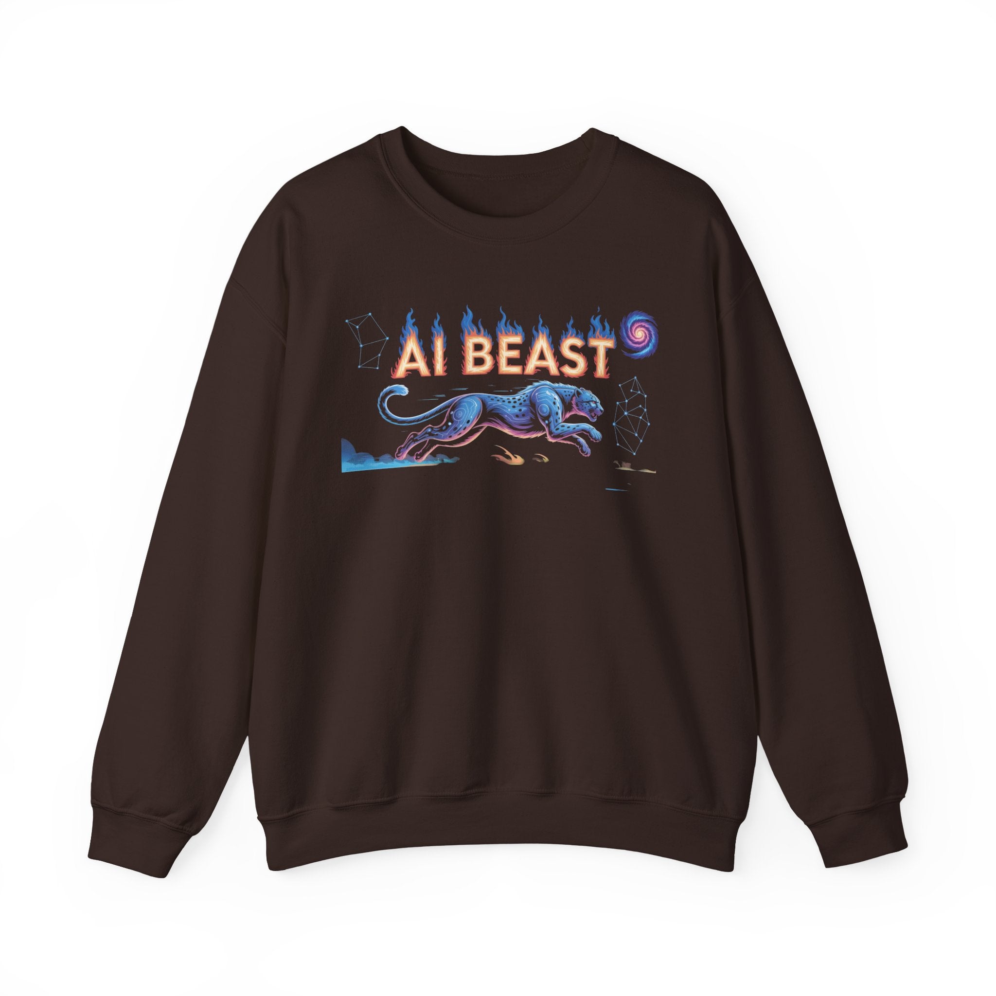 AI BEAST “Digital Predator” Unisex Heavy Blend™ Crewneck Sweatshirt