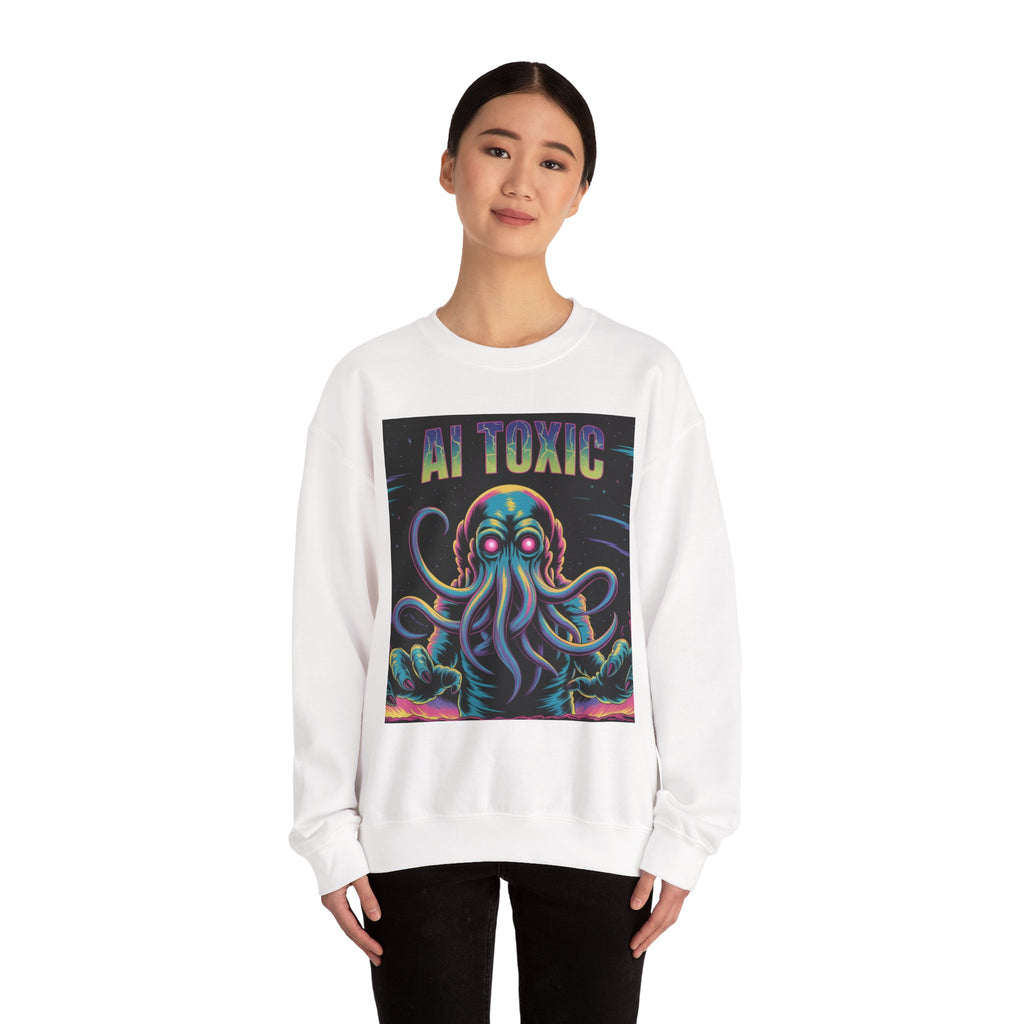 AI TOXIC  "Data Overlord" Unisex Heavy Blend™ Crewneck Sweatshirt