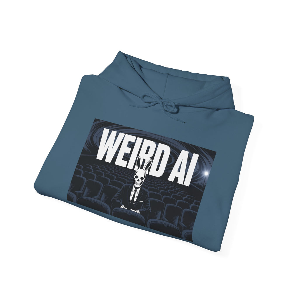 WEIRD AI  " Backrooms Theater "  Unisex Heavy Blend™ Hooded Sweatshirt